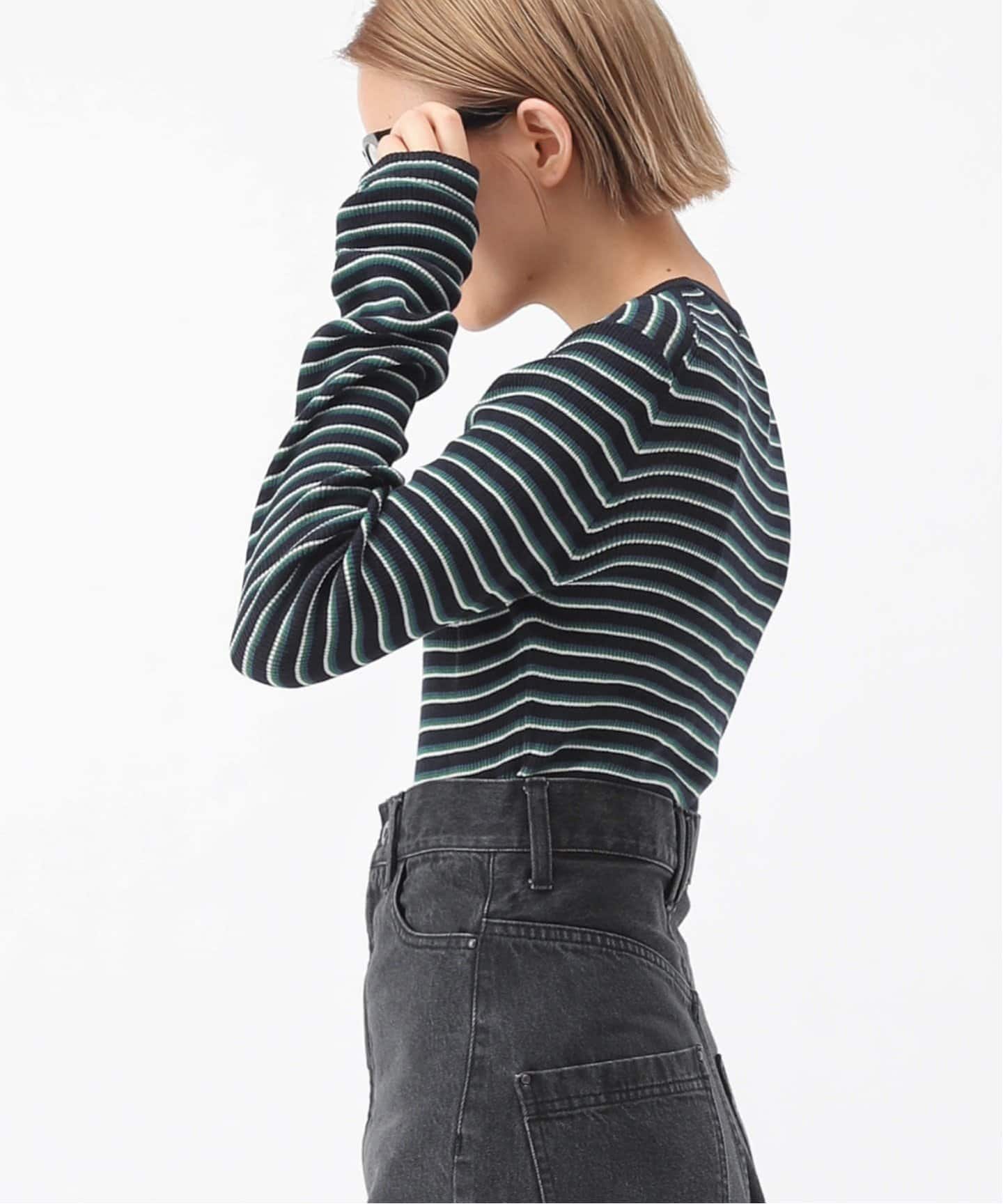 ボーダーニットティー（ニット／セーター）｜AP STUDIO