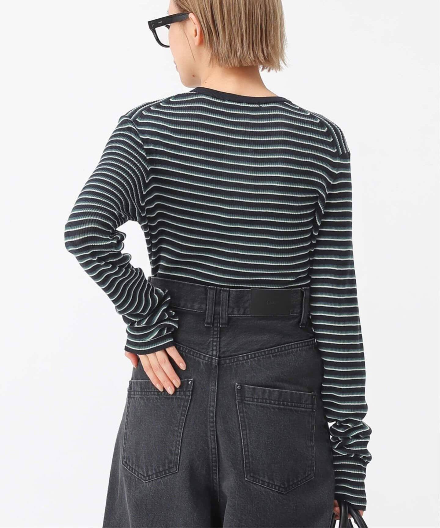 【AP STUDIO】ボーダーニットティー フリーサイズ ボーダーニットティー（ニット／セーター）｜AP STUDIO