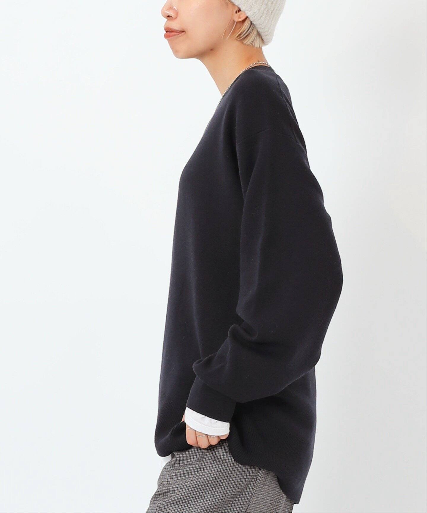 オーバーサイズウールニット（ニット／セーター）｜AP STUDIO  