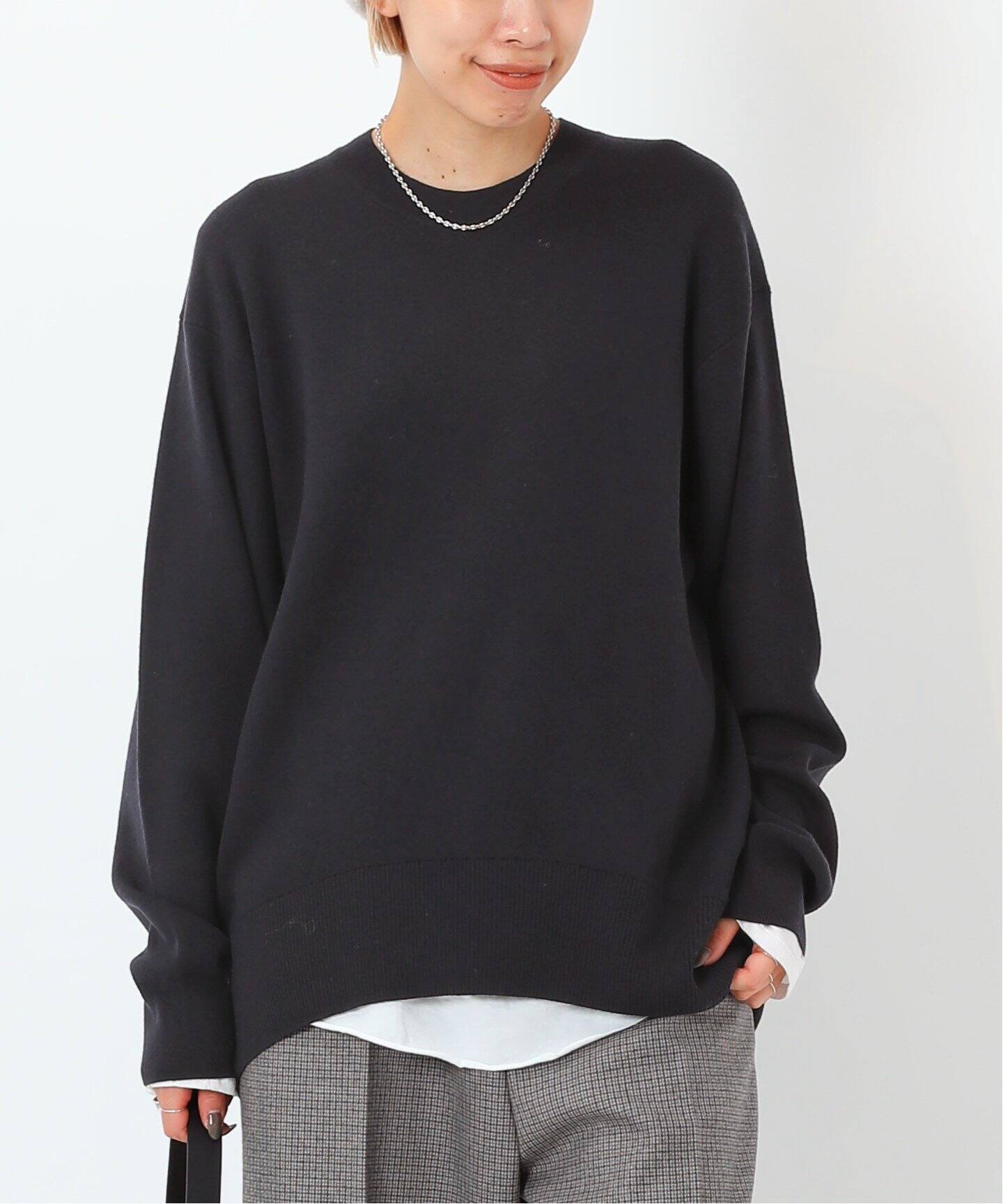 オーバーサイズウールニット（ニット／セーター）｜AP STUDIO  