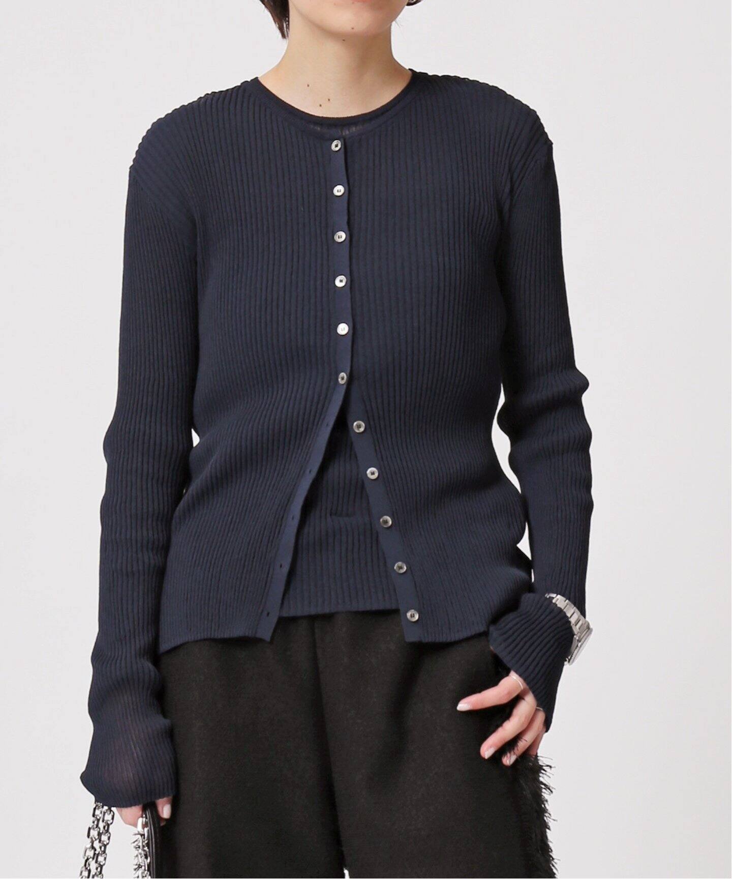 TC リブロングカーディガン（カーディガン）｜AP STUDIO（エーピー  