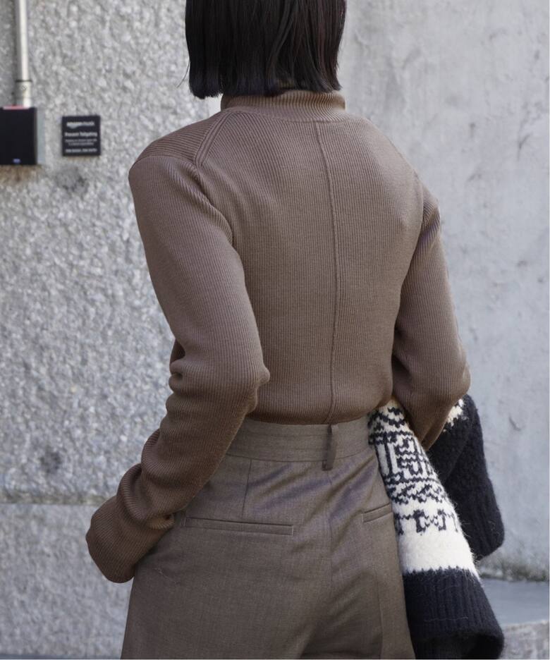 ウールリブタートルネックプルオーバー（ニット／セーター）｜AP  