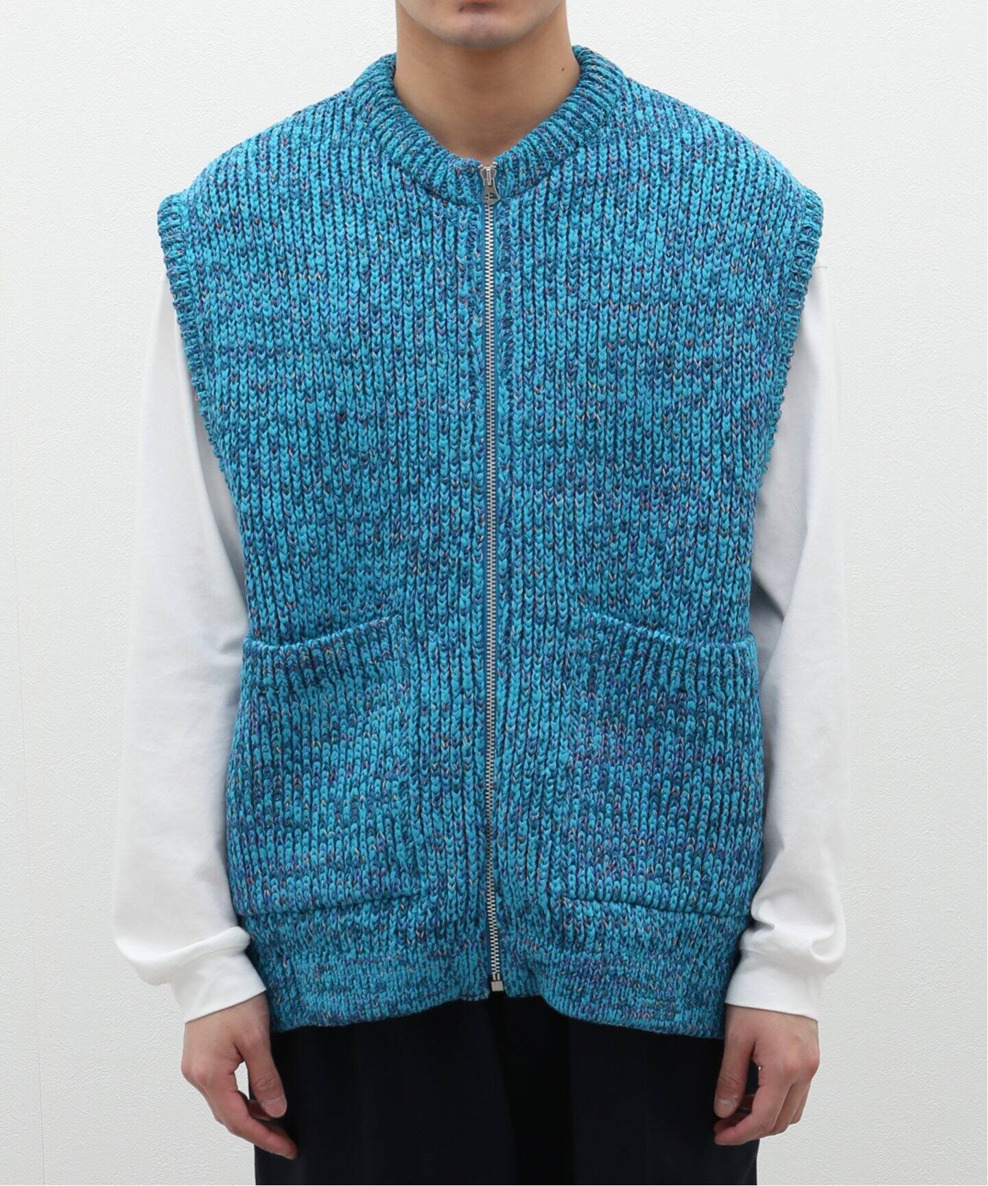 ENCOMING / インカミング】KNITTED TWO POCKET VEST（ベスト）｜WISM 