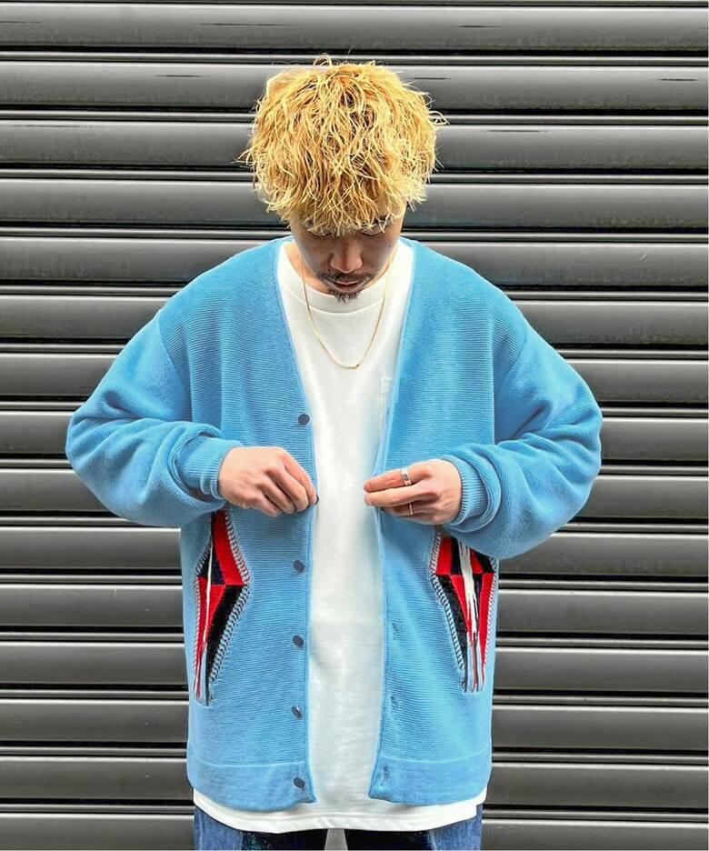 NEEDLES / ニードルズ】V NECK CARDIGAN - CHIMAYO（カーディガン 