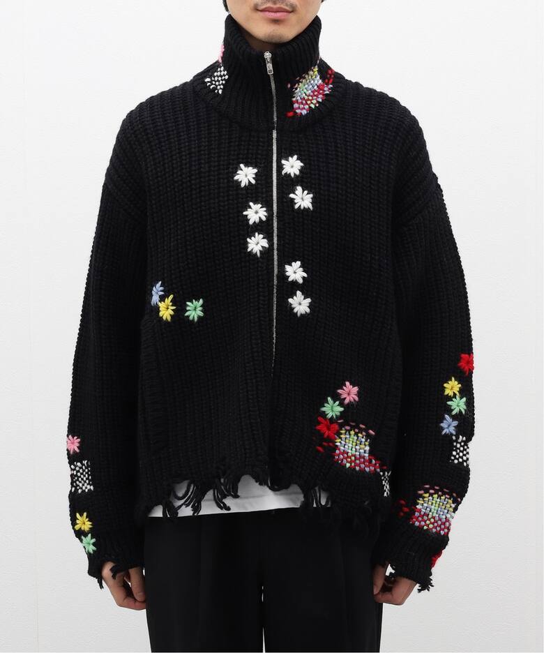 doublet / ダブレット】DARNING CUT OFF DRIVERS KNITWEAR（ニット 