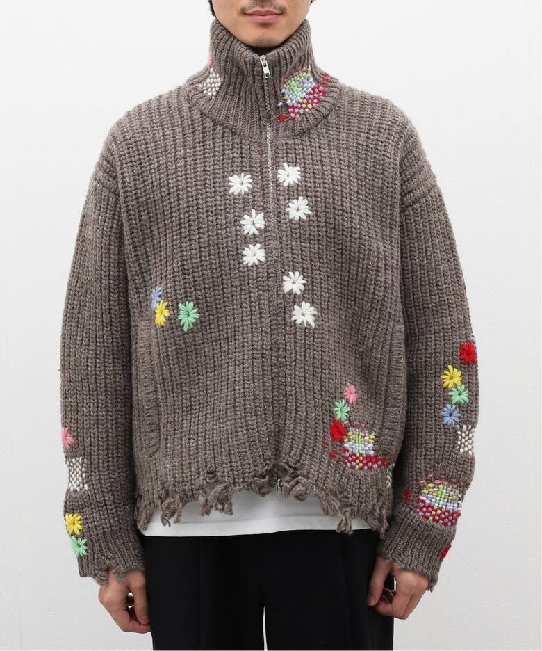 Doublet DARNING CUT OFF DRIVERS KNITWEAR 