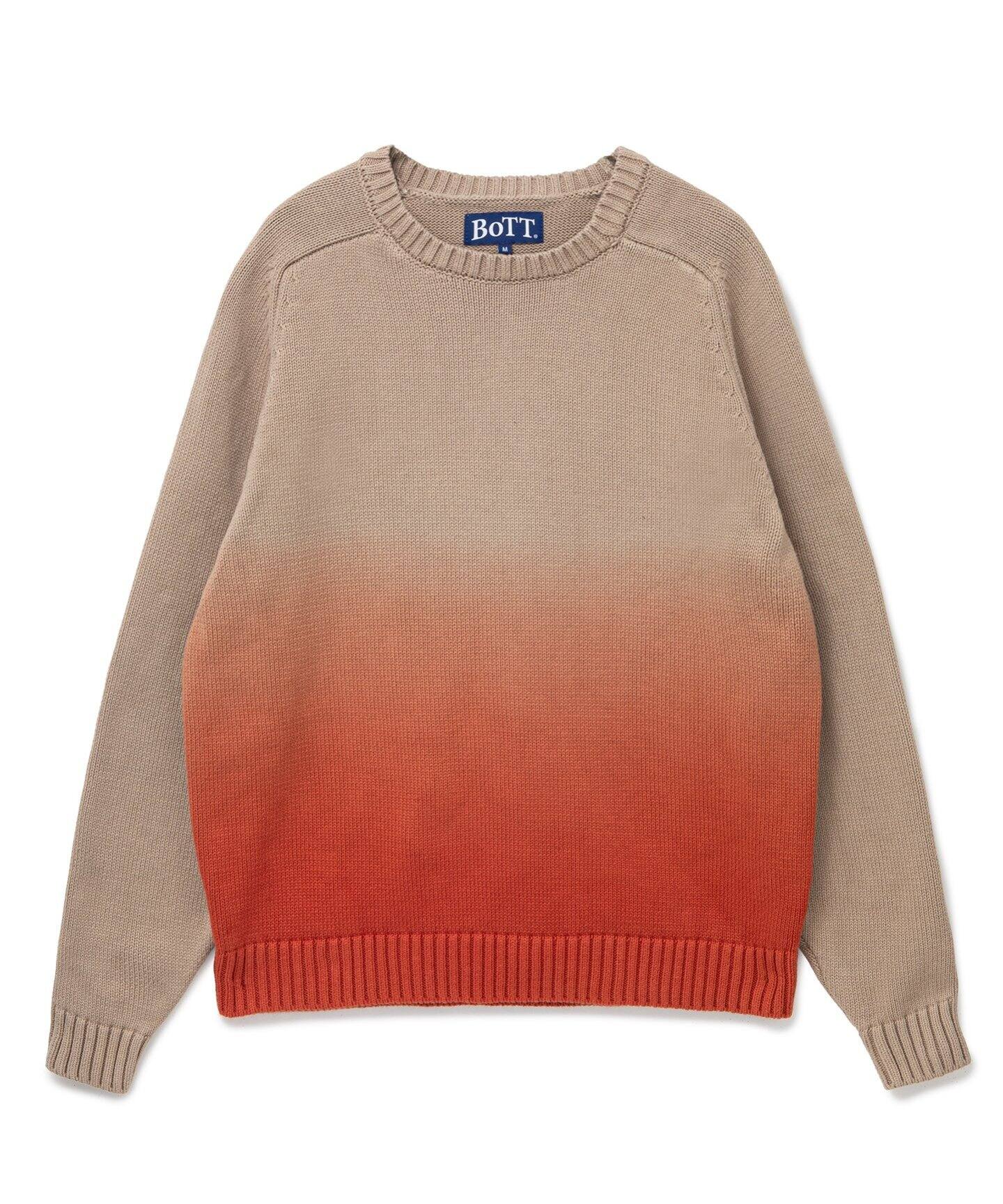 BoTT / ボット】Dyed Raglan Knit（ニット／セーター）｜WISM 