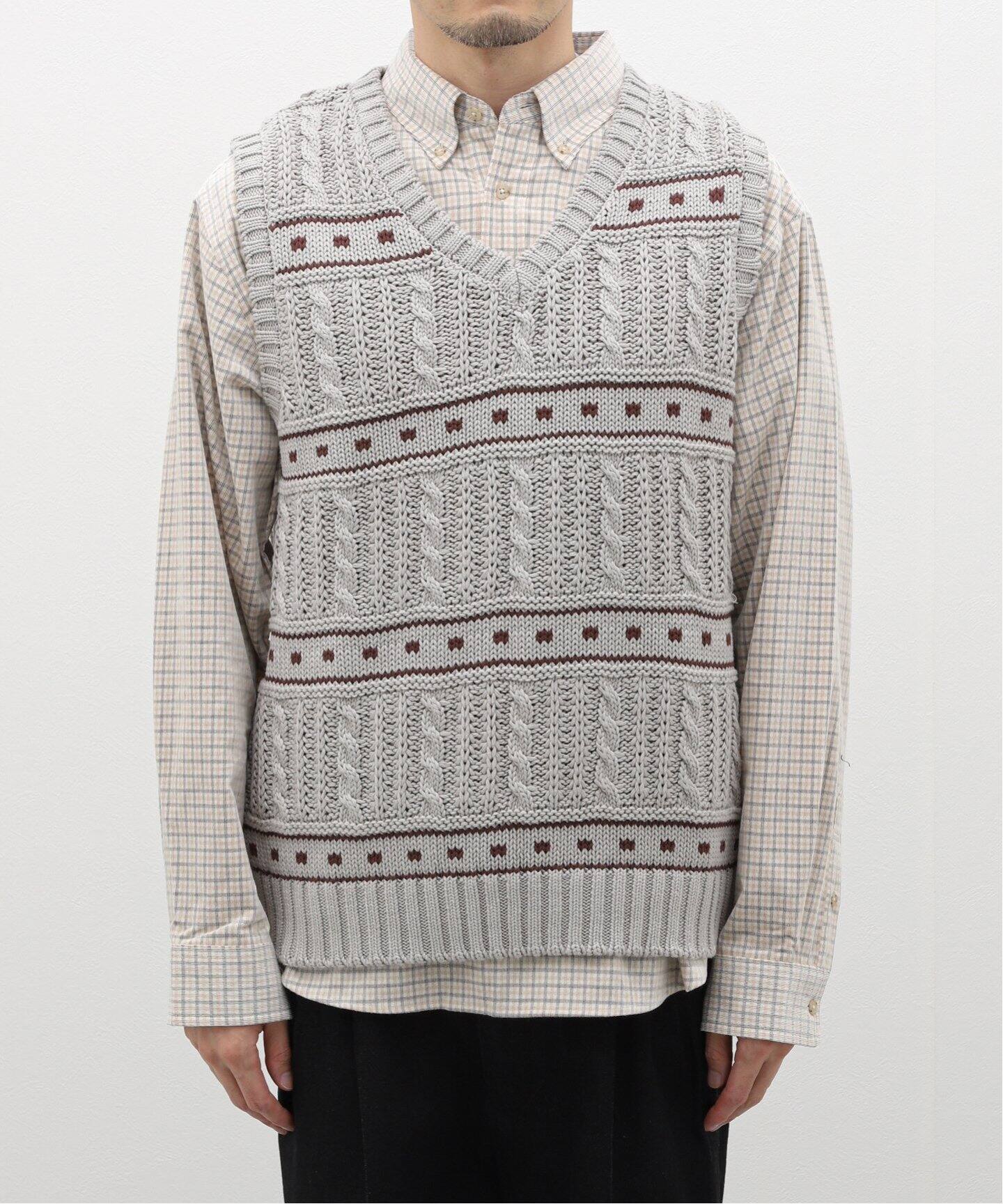 BoTT / ボット】Cable Knit Vest（ベスト）｜WISM（ウィズム）の通販  