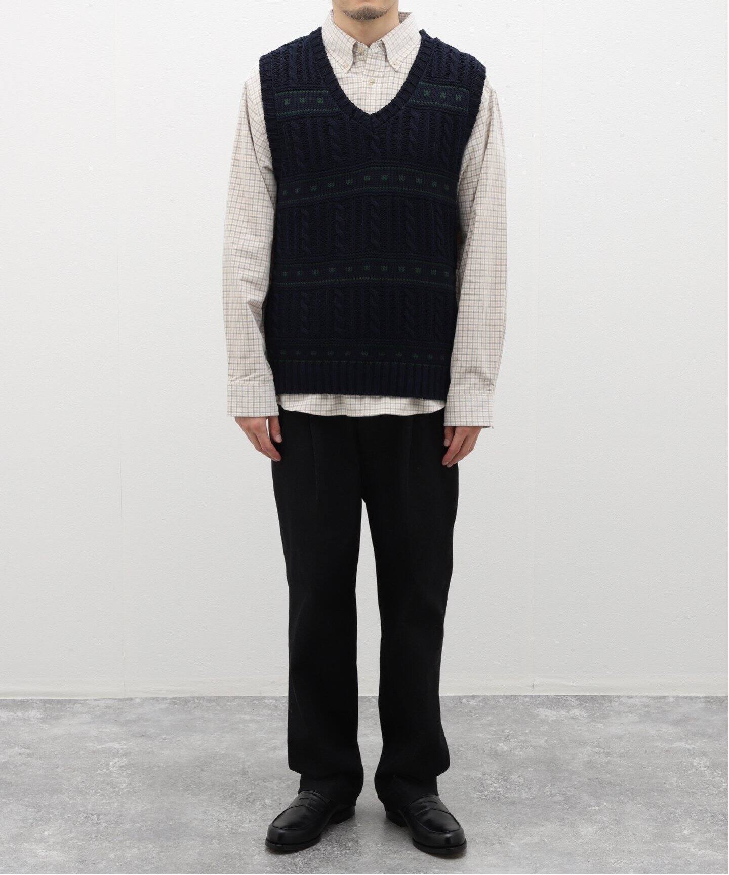 BoTT / ボット】Cable Knit Vest（ベスト）｜WISM（ウィズム）の通販  