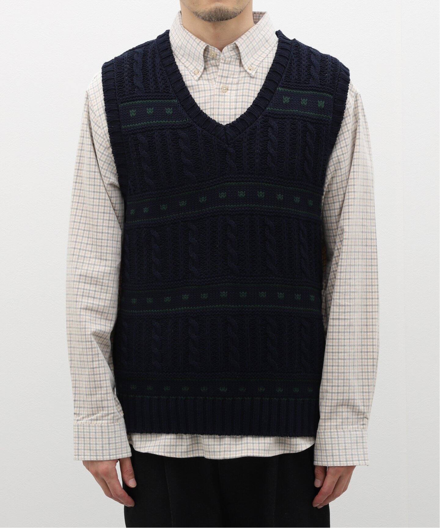 BoTT / ボット】Cable Knit Vest（ベスト）｜WISM（ウィズム）の通販 