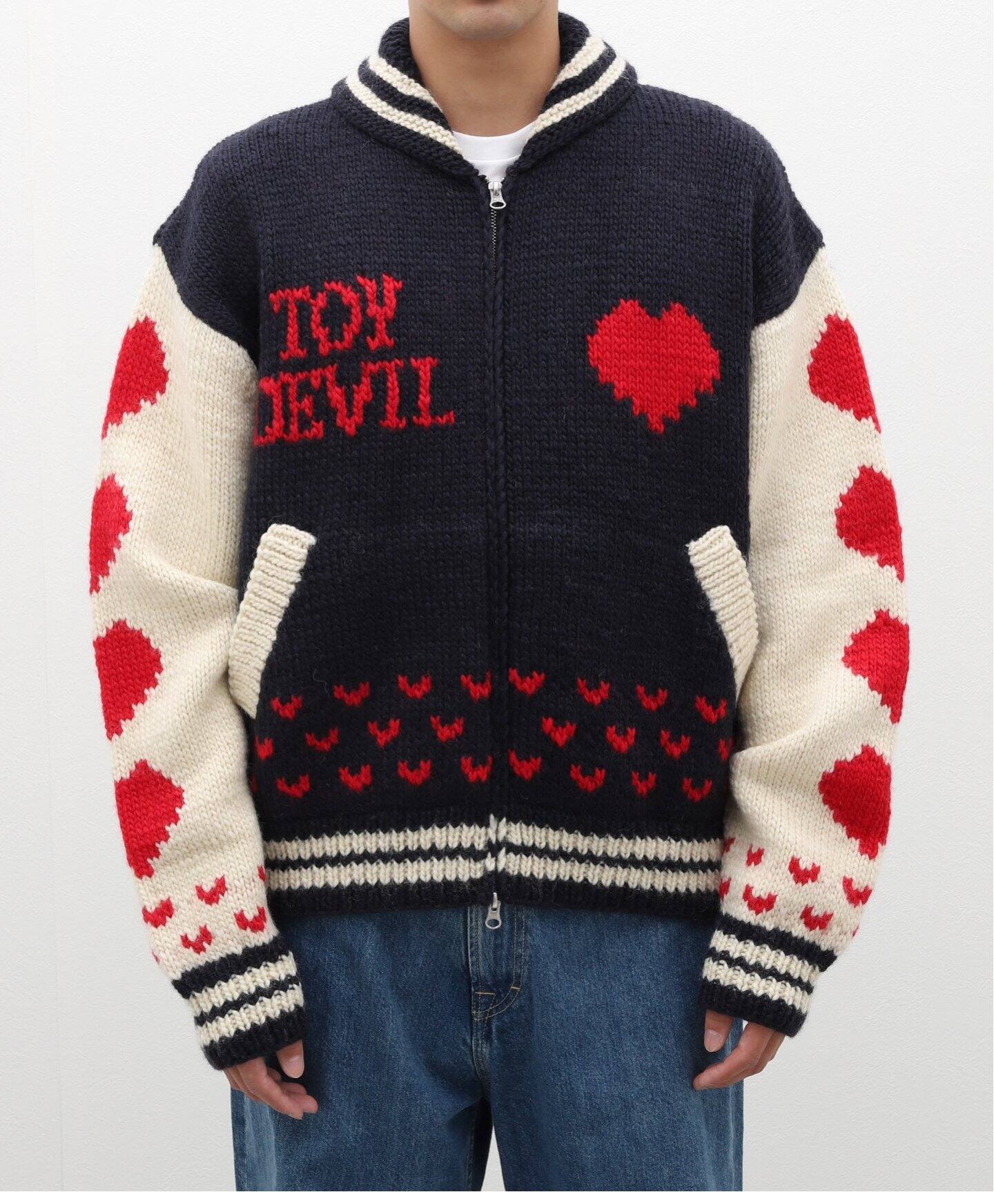 TOY DEVIL / トイデビル】KNIT BLOUSON（ニット／セーター）｜WISM 
