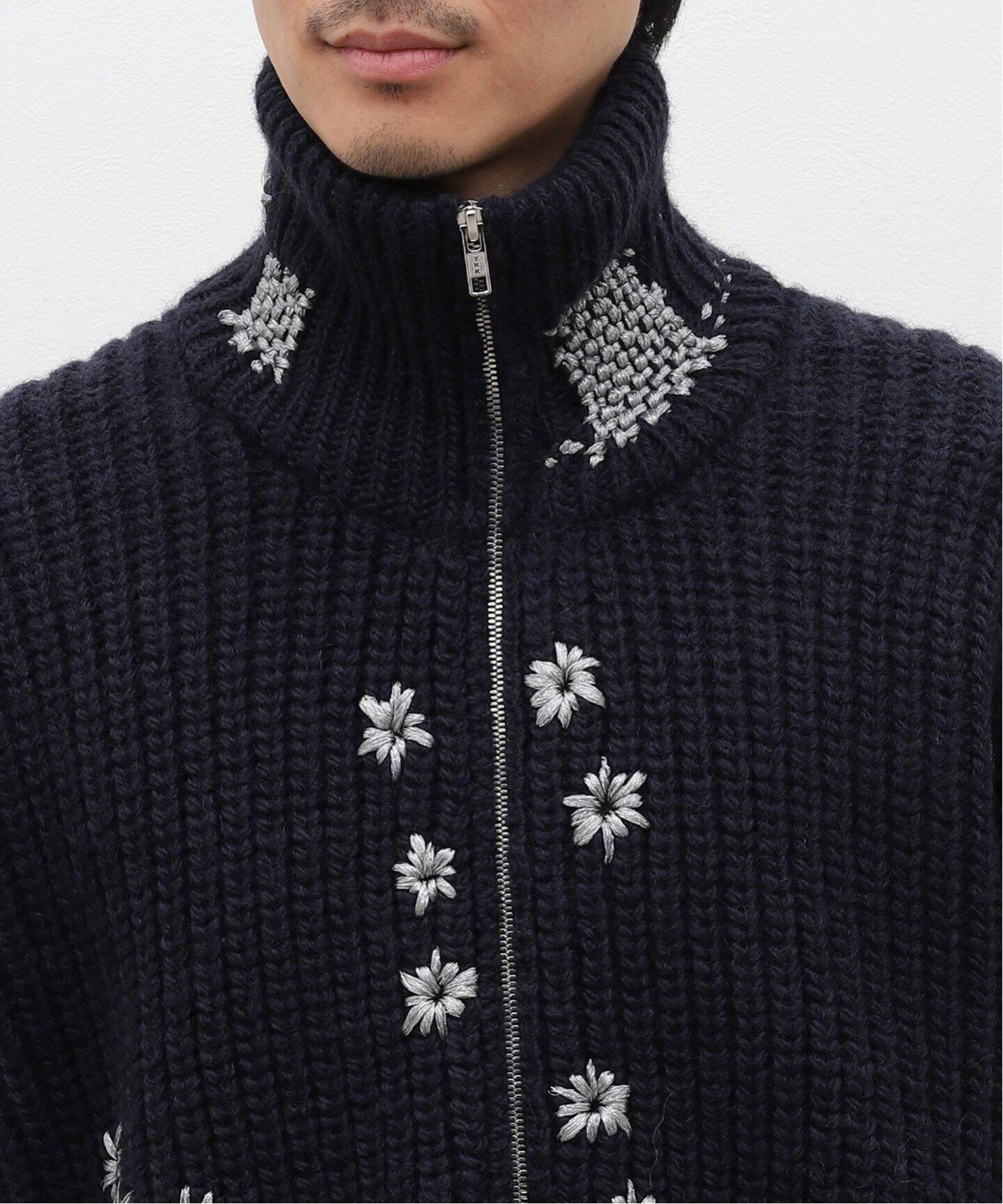doublet × WISM】別注 DARNING CUTOFF DRIVERS KNIT（ニット／セーター 