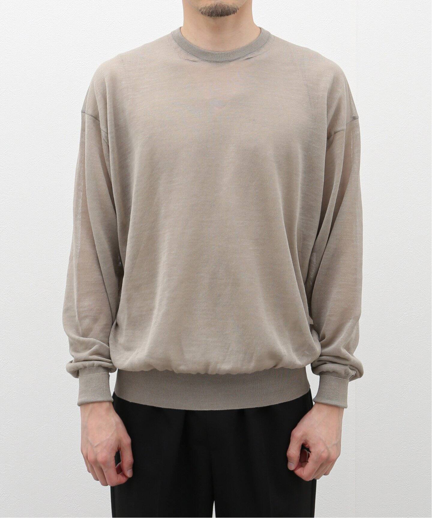 HERILL / Ramie High gauge crew neck 24-080-HL-8350-1（ニット 