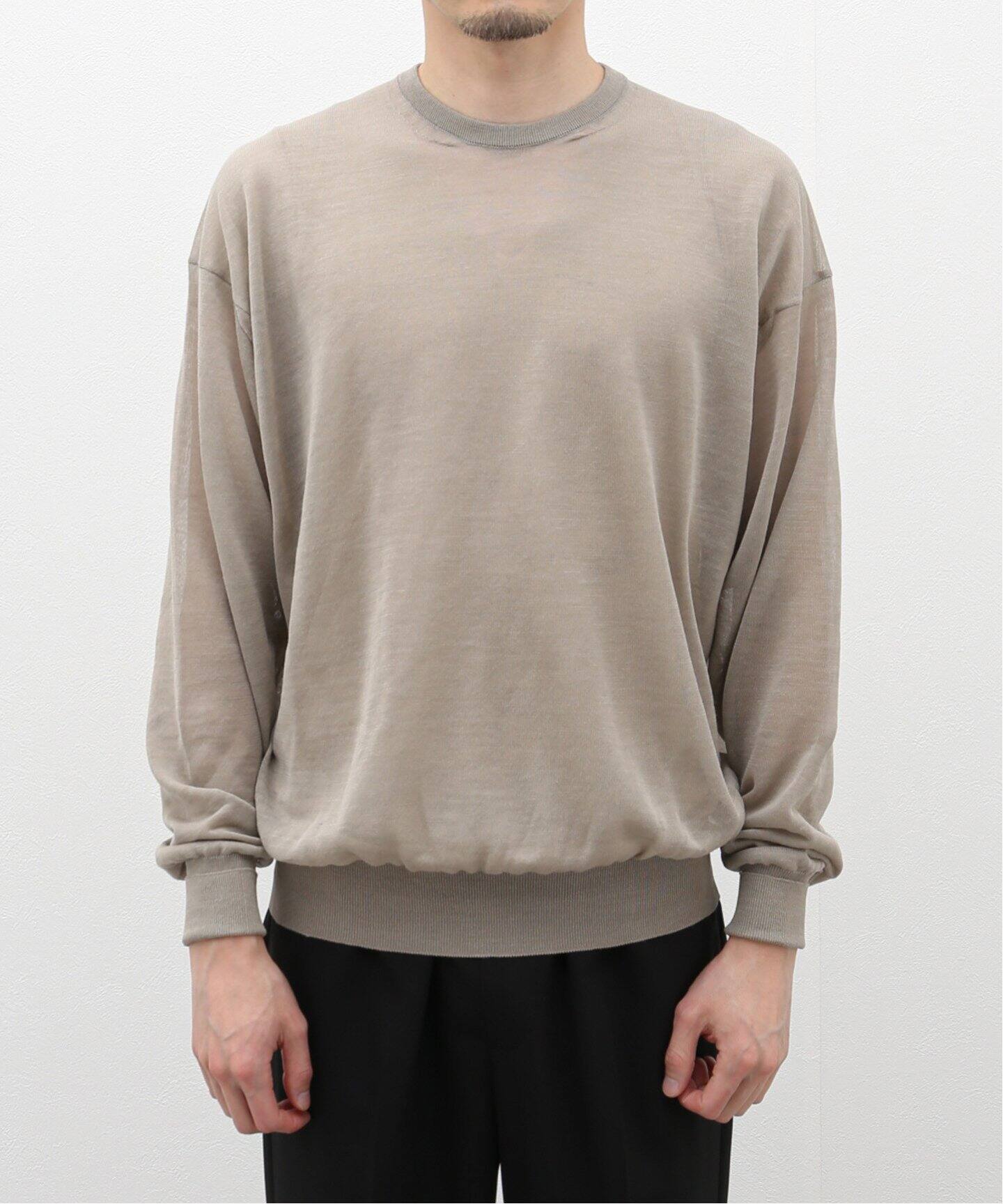 HERILL / Ramie High gauge crew neck 24-080-HL-8350-1（ニット 