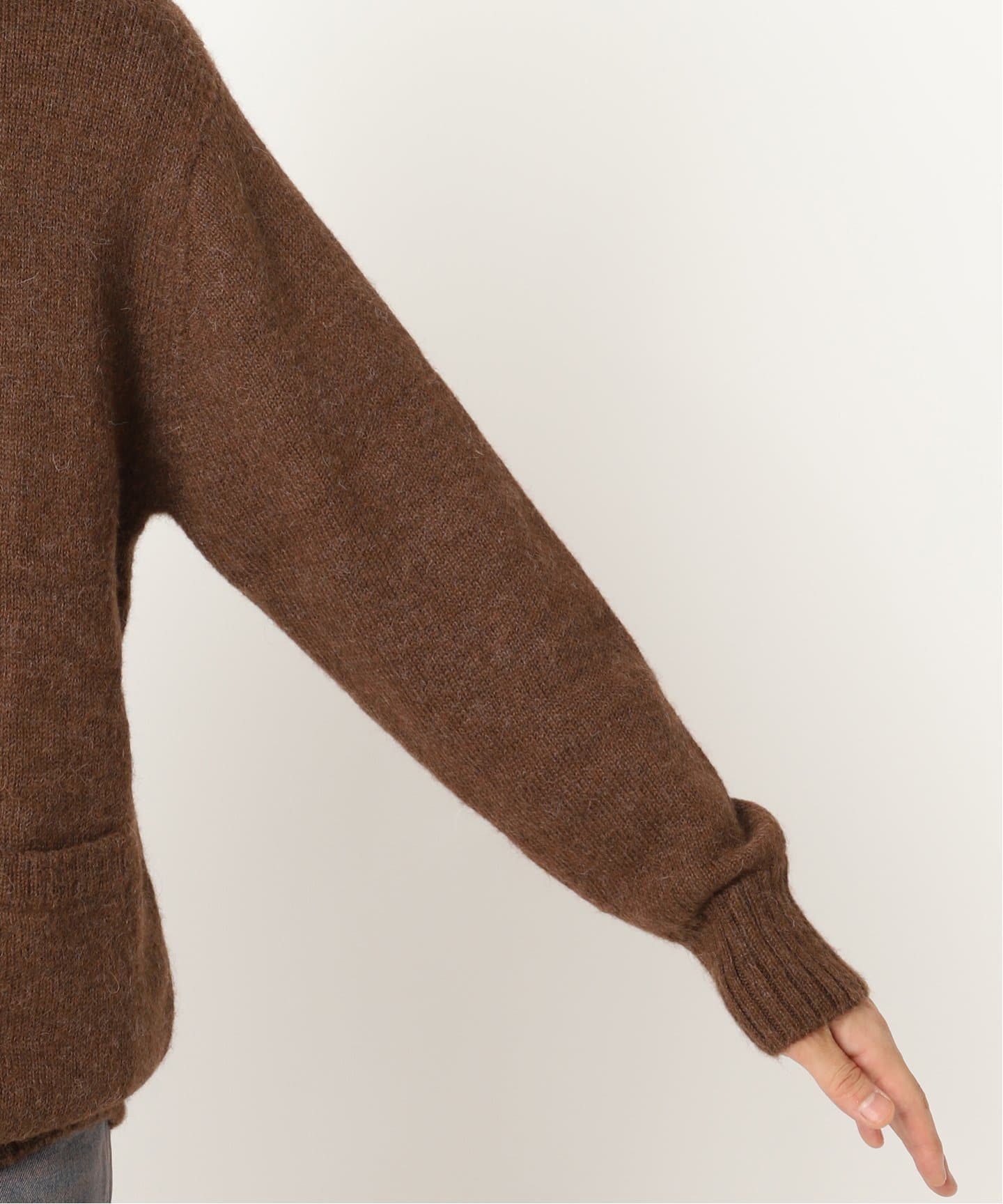 FOLL / フォル】baby alpaca drivers knit jacket（ニット