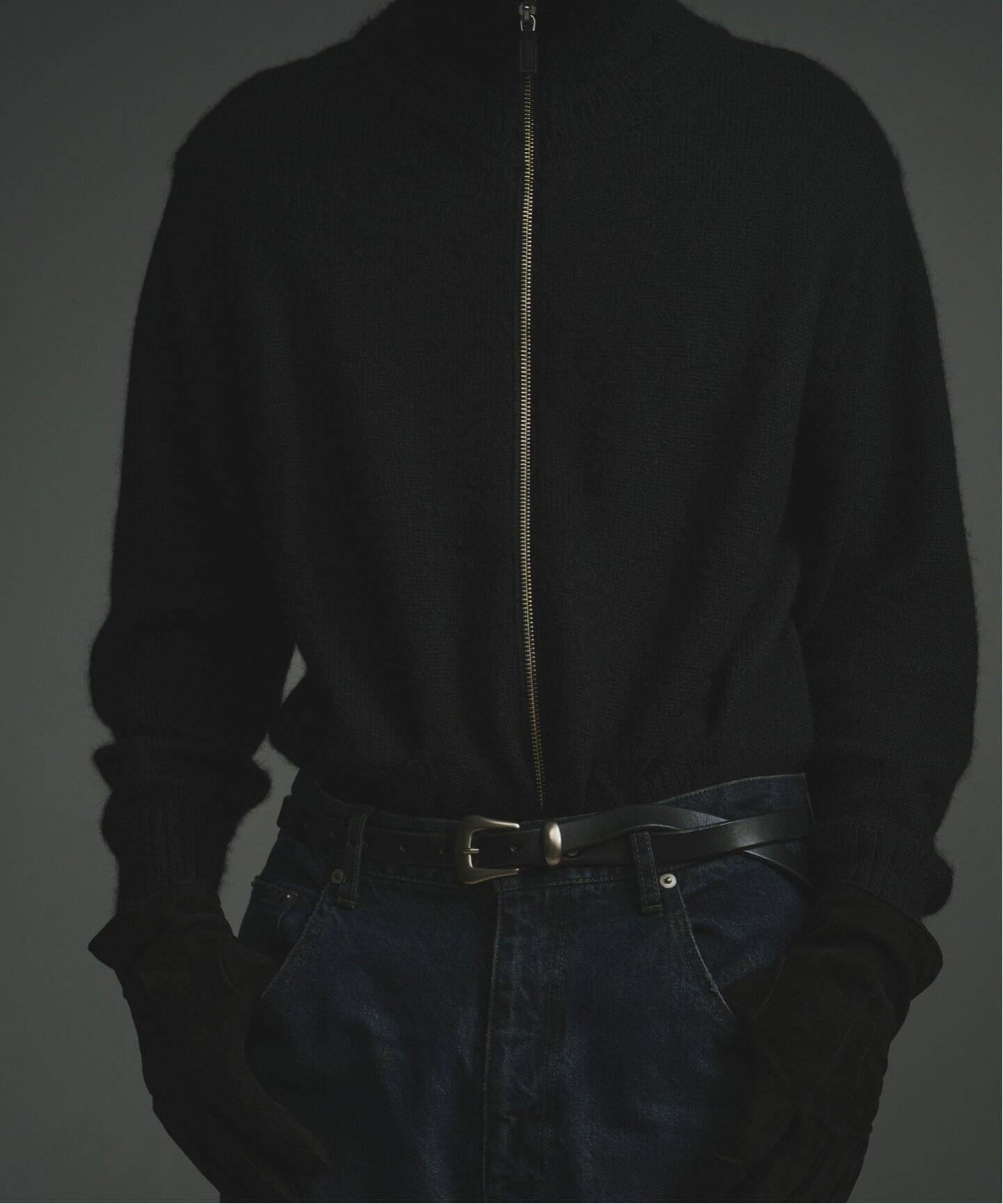 FOLL / フォル】baby alpaca drivers knit jacket（ニット／セーター 
