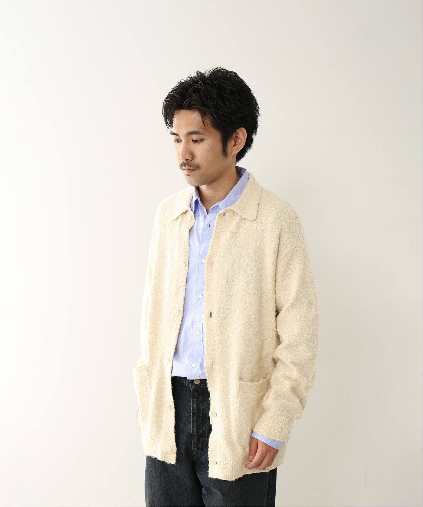 FOLL / フォル】cotton shaggy wardrobe cardigan（カーディガン 