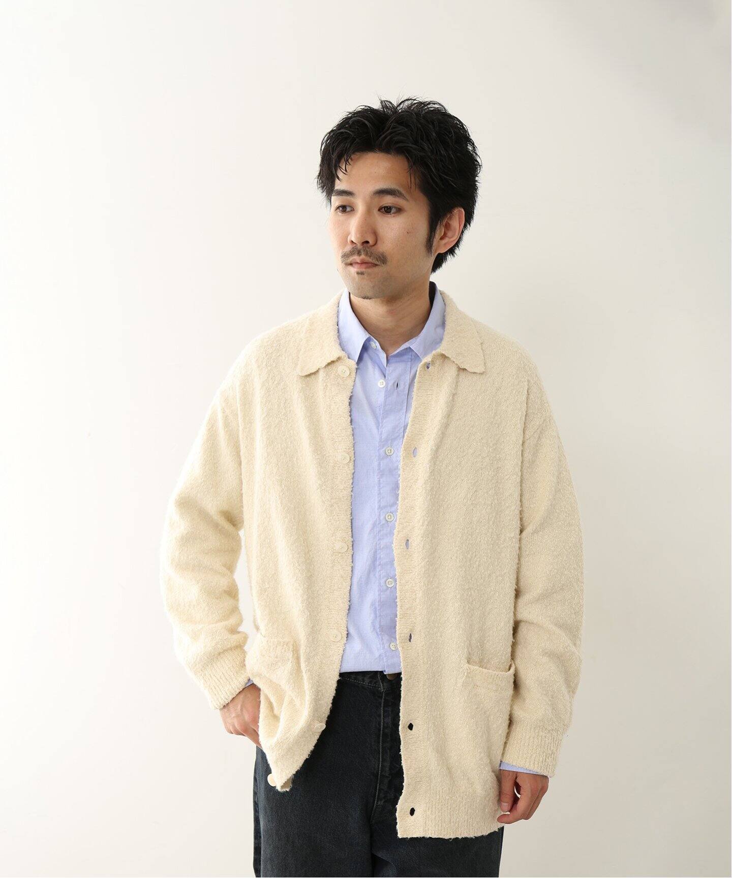 FOLL / フォル】cotton shaggy wardrobe cardigan（カーディガン 