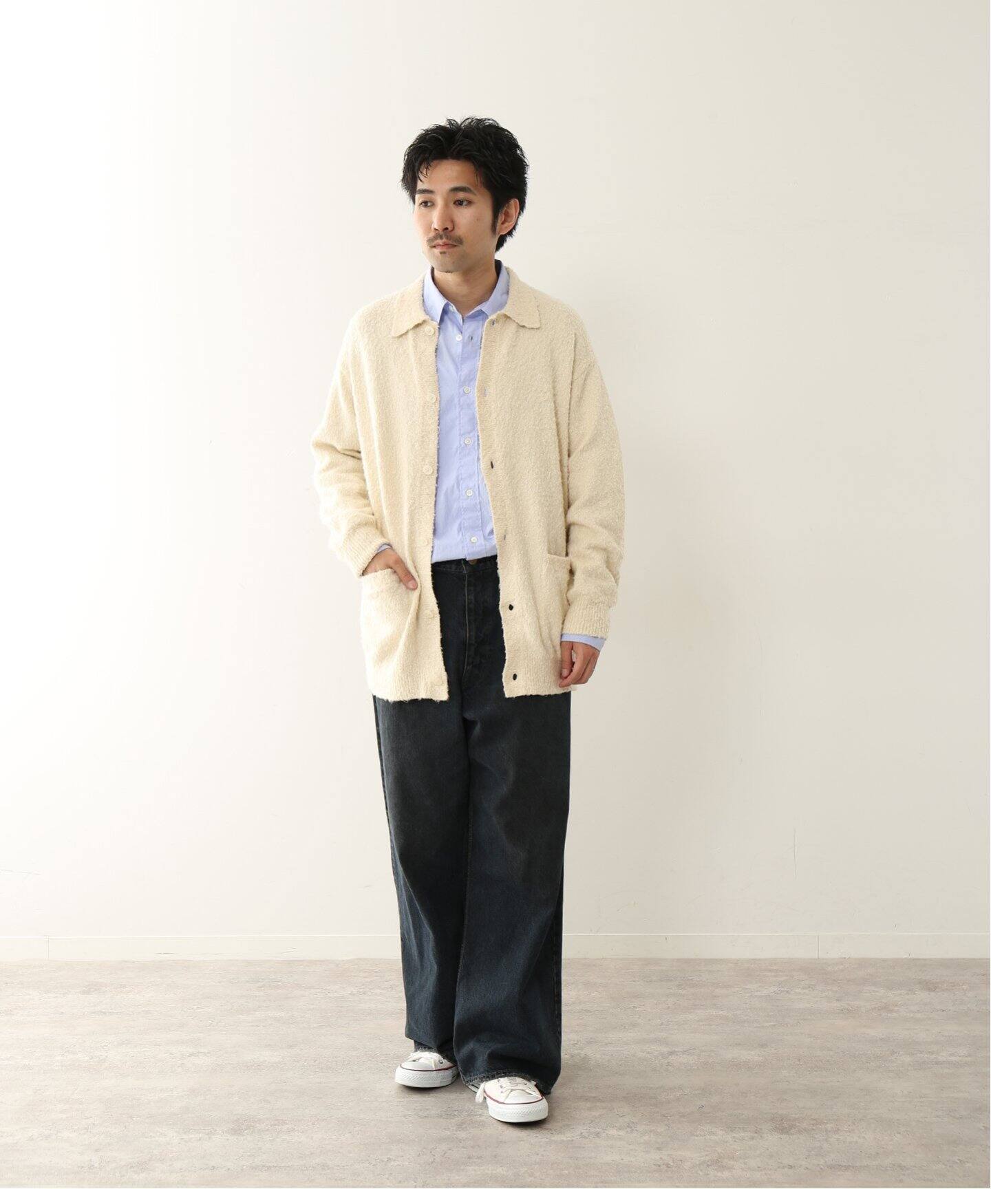 FOLL / フォル】cotton shaggy wardrobe cardigan（カーディガン  