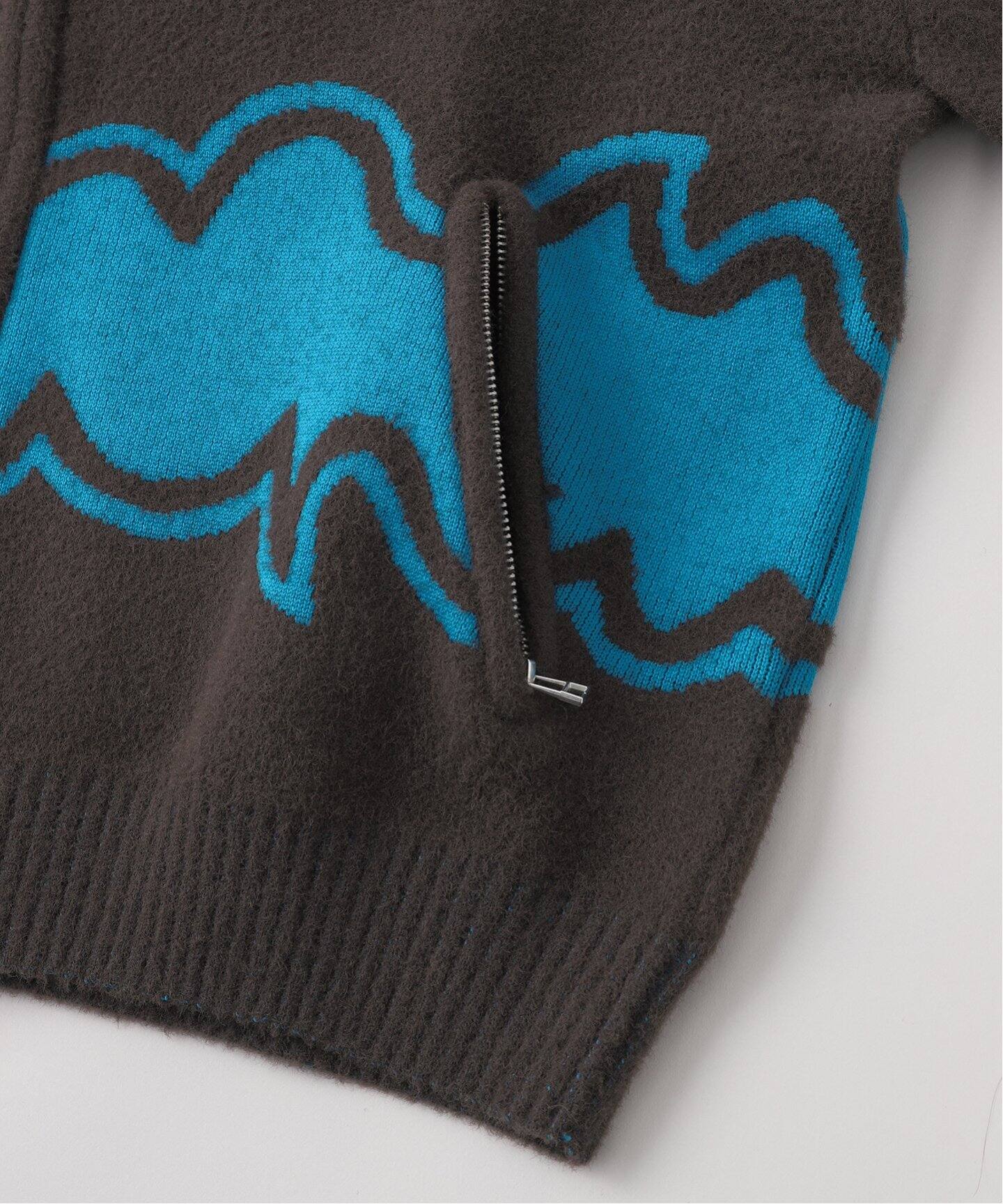BLUEMARBLE Half zipped wool jumper ニット