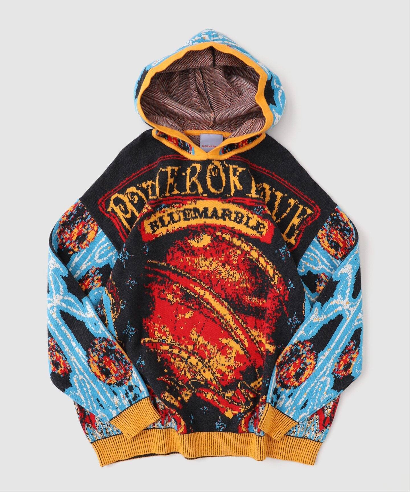 BLUEMARBLE / ブルーマーブル】 PowerofLove Jacquard hoodie 