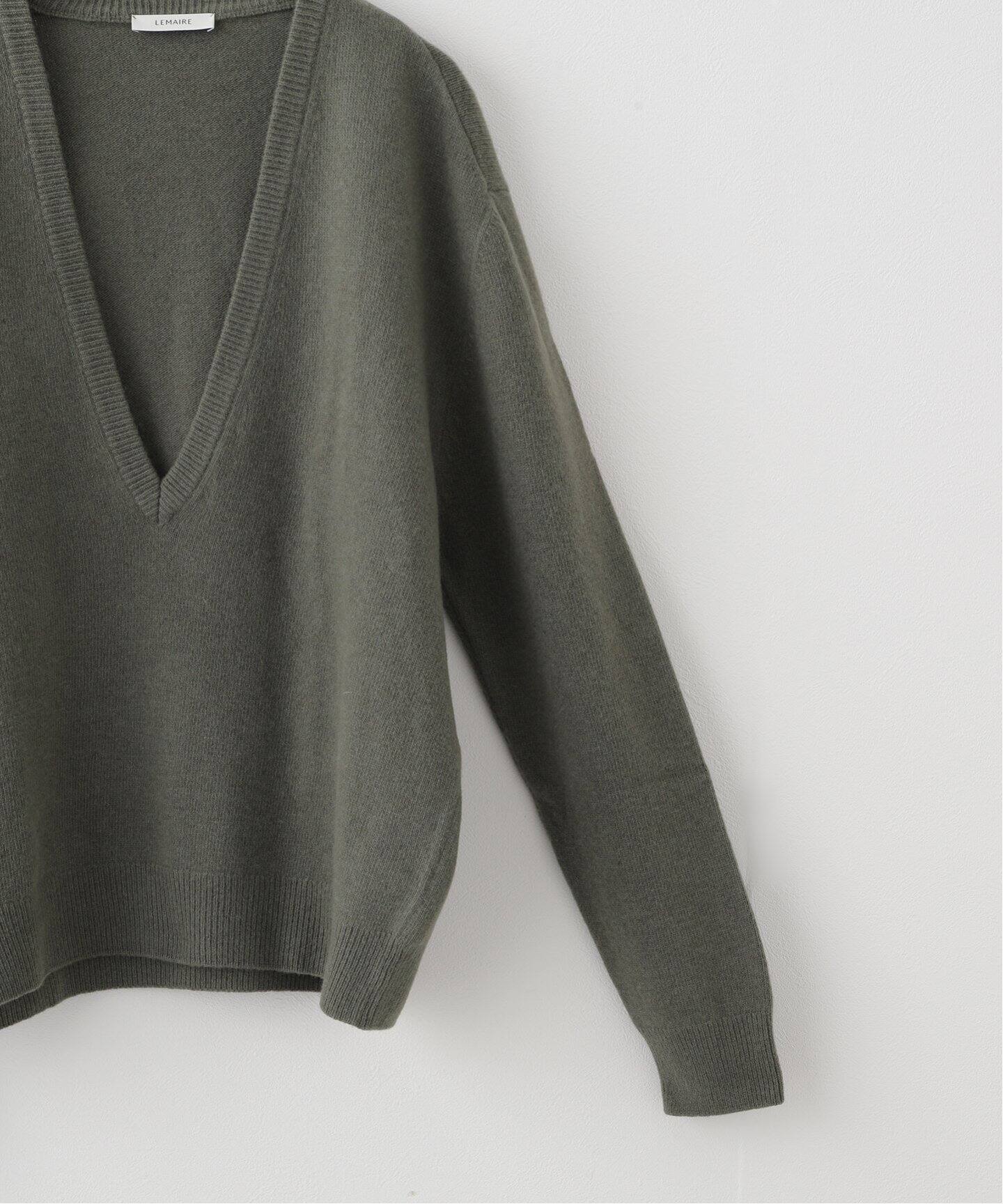 LEMAIRE / ルメール】 DEEP V NECK JUMPER（ニット／セーター 