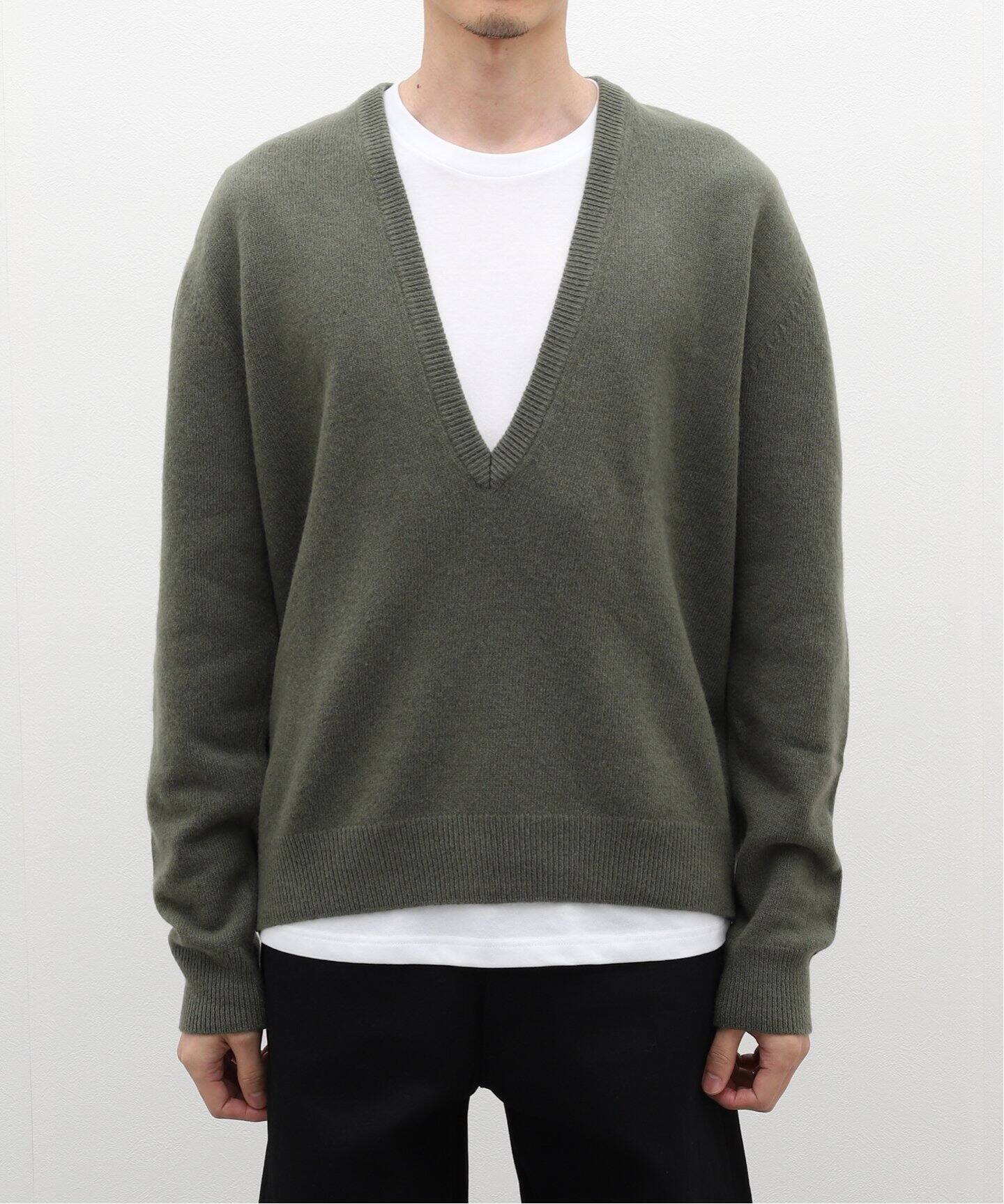 LEMAIRE / ルメール】 DEEP V NECK JUMPER（ニット／セーター 