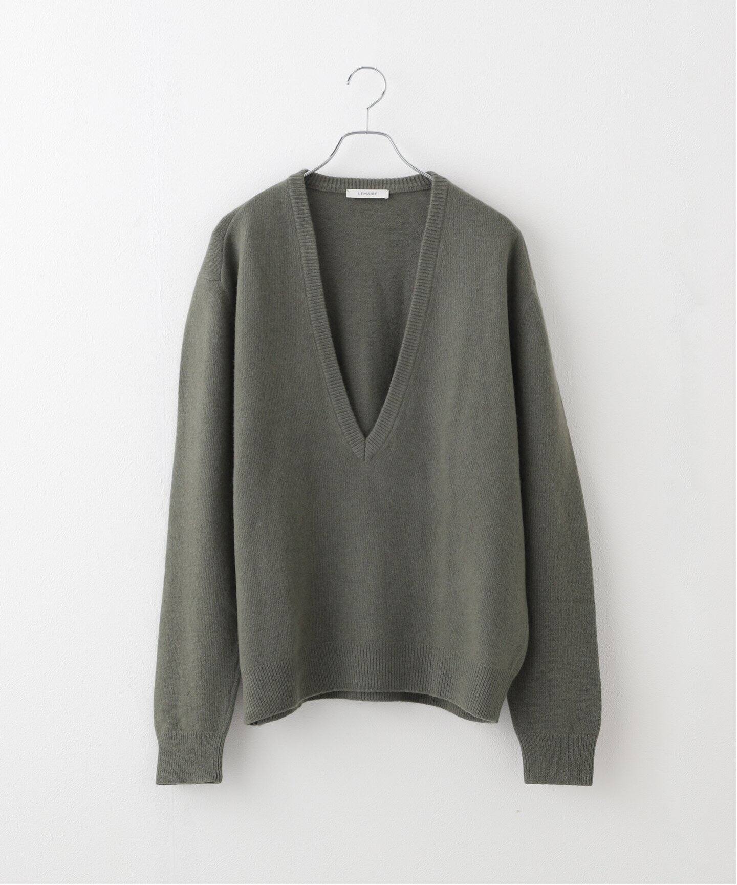 LEMAIRE / ルメール】 DEEP V NECK JUMPER（ニット／セーター 