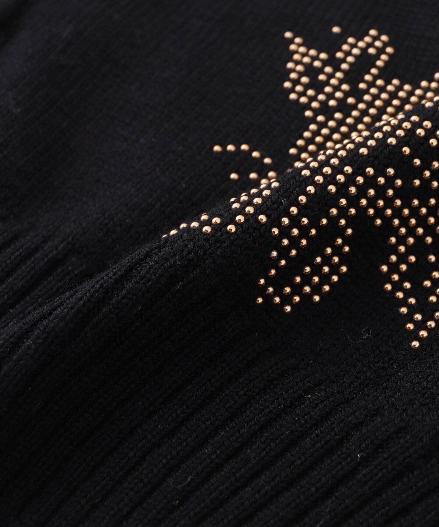 ERNEST W. BAKER / アーネストダブルベイカー】 Rose Studded Cardigan 