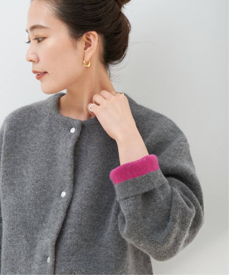 追加》2層スムース編みニットブルゾン（カーディガン）｜B.C STOCK  