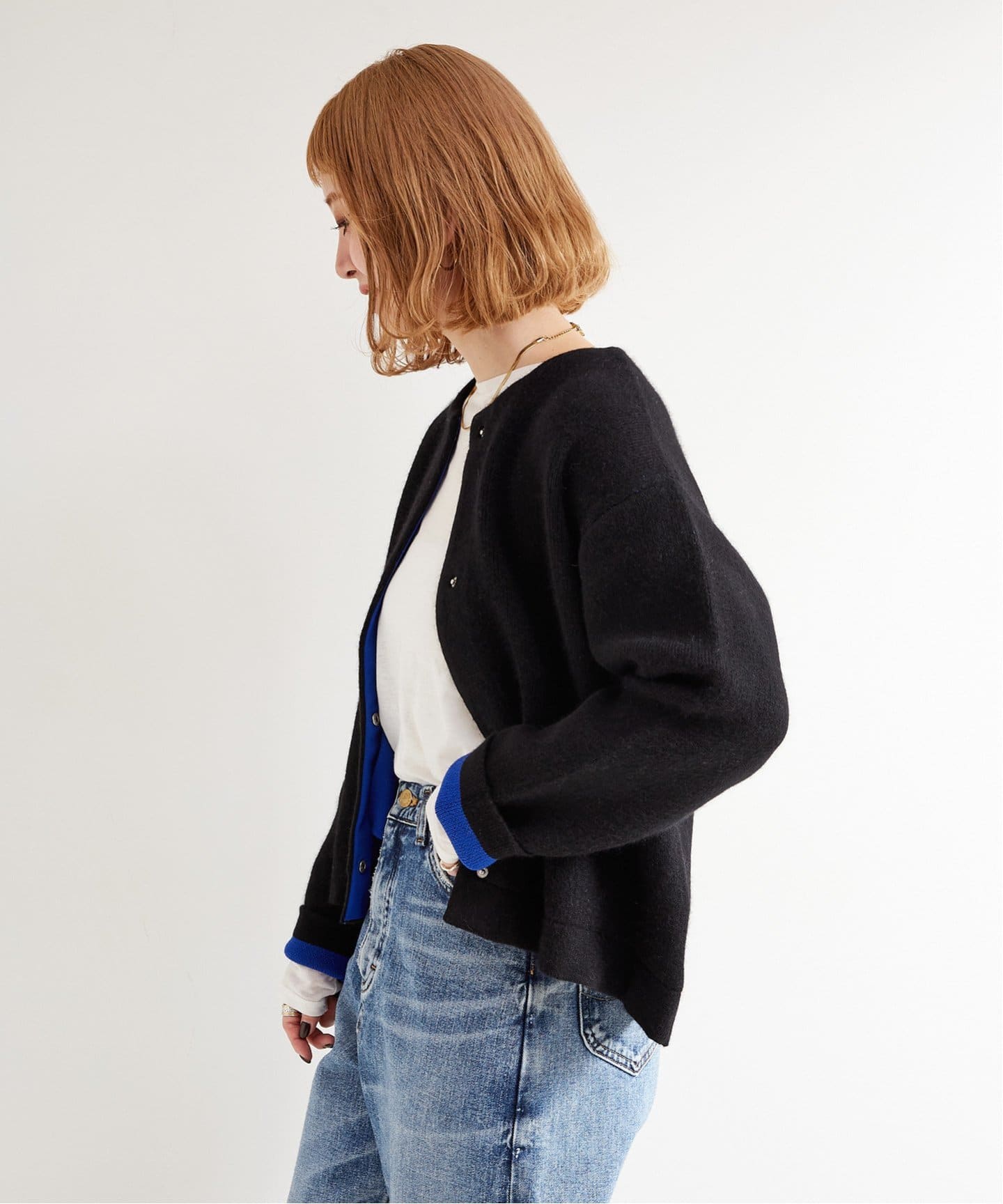 美品✨セオリー 24SS ショート丈 ニットブルゾン 丸みシルエット 紺 S Theory luxe（ブルゾン）のフリマアイテム一覧