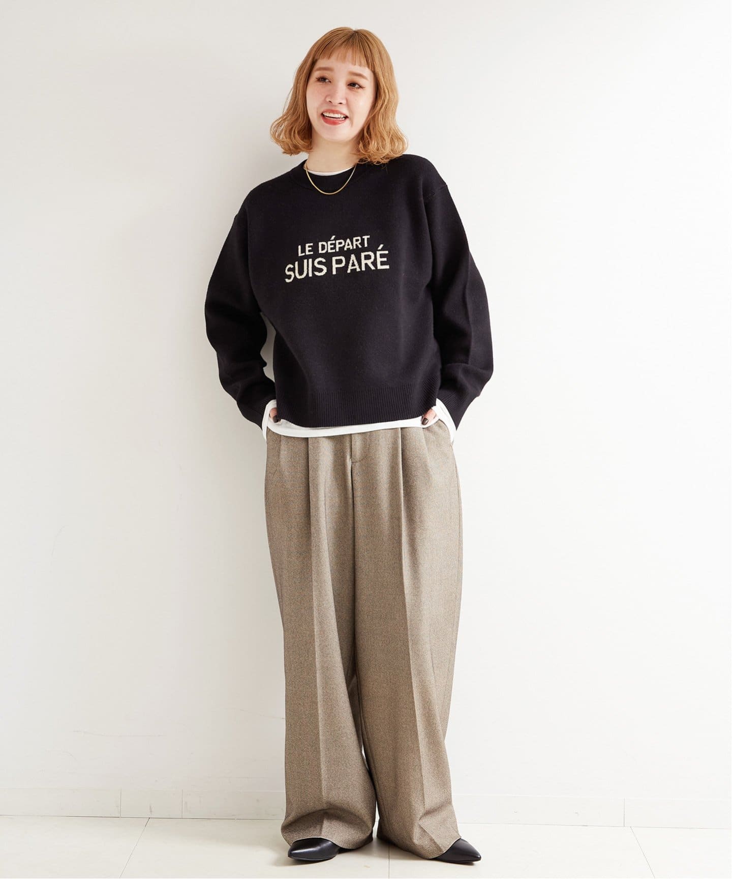 journal standard luxe フレンチテリー ロゴプルオーバー