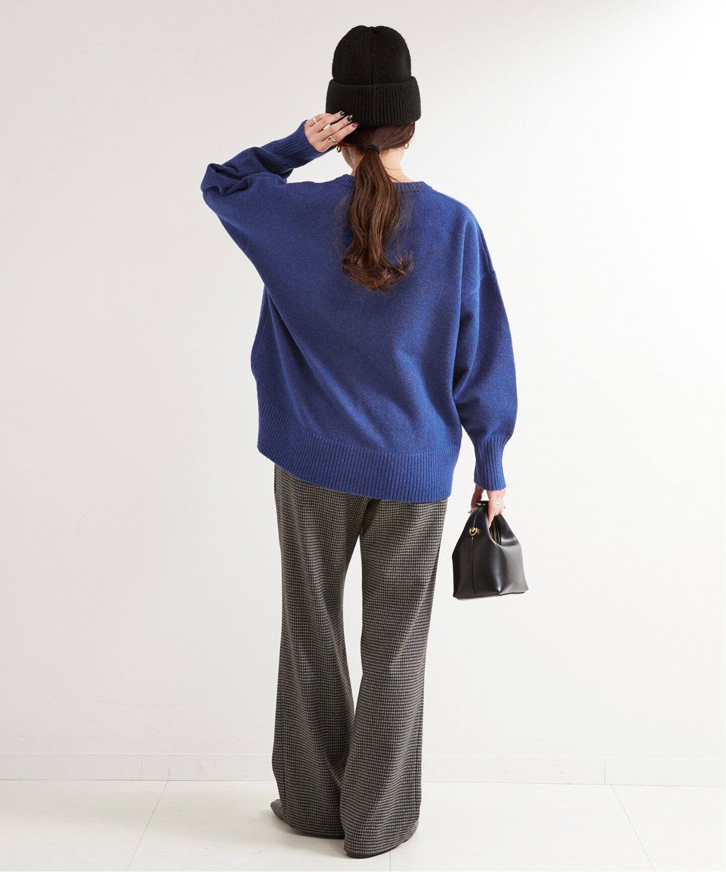 ウール混クルーネックプルオーバー（ニット／セーター）｜B.C STOCK