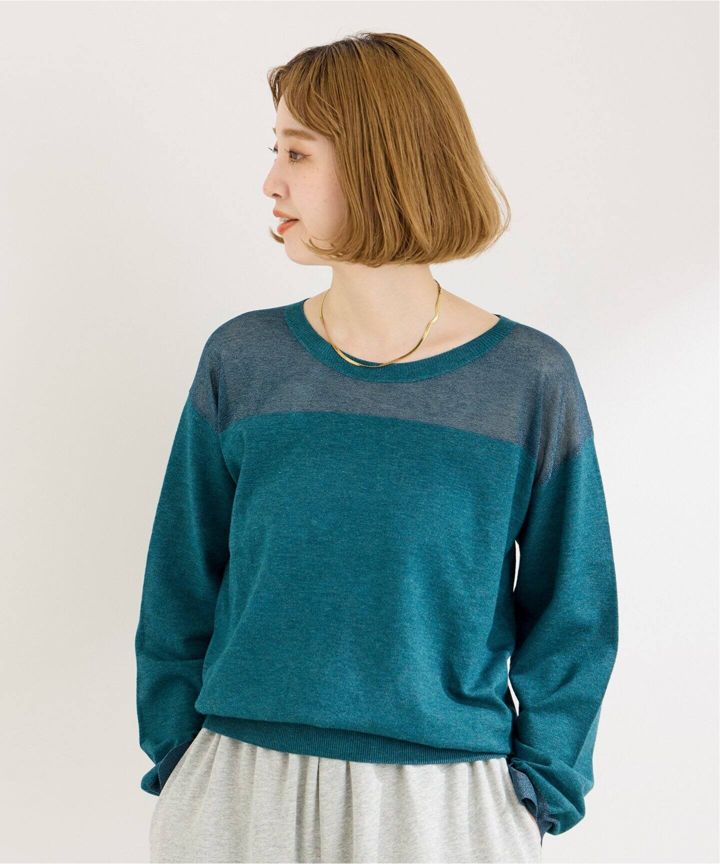 ニット セーター ヨークシアープルオーバー レディース ヨークシアープルオーバー（ニット／セーター）｜B.C STOCK