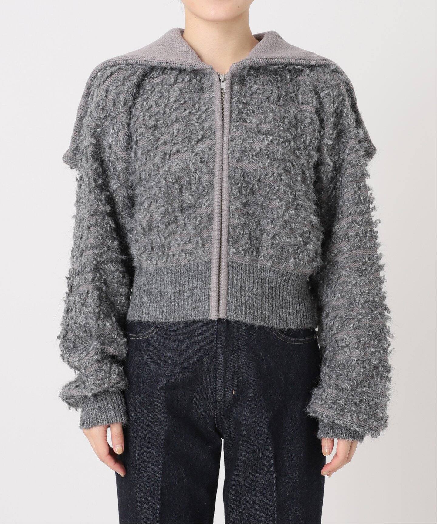 ウールブークレーニットブルゾン BLUE LABEL CRESTBRIDGE（ブルーレーベルクレストブリッジ）の「ウール