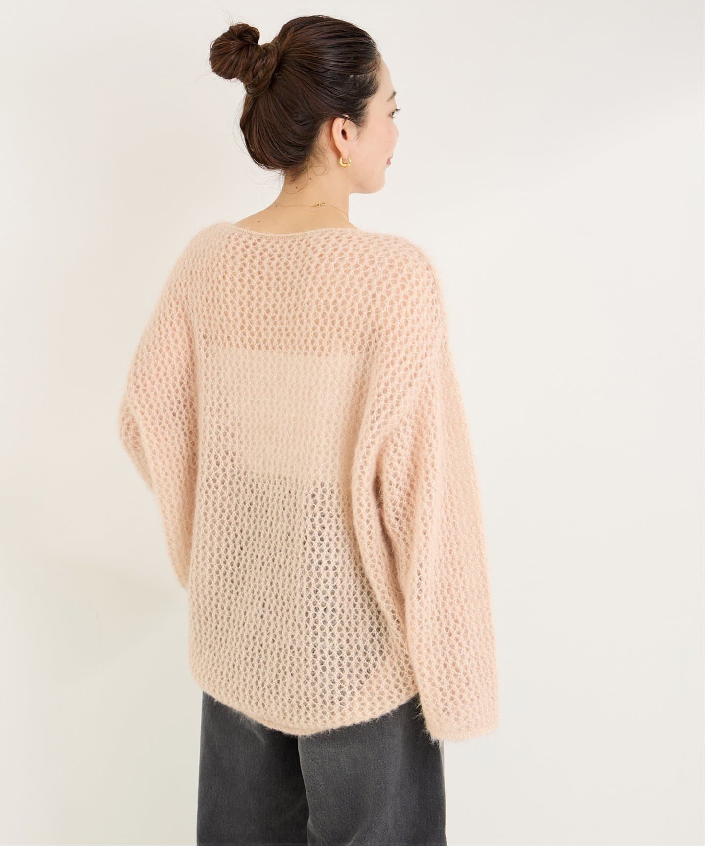 キャットヤーンモヘヤライクプルオーバー（ニット／セーター）｜B.C