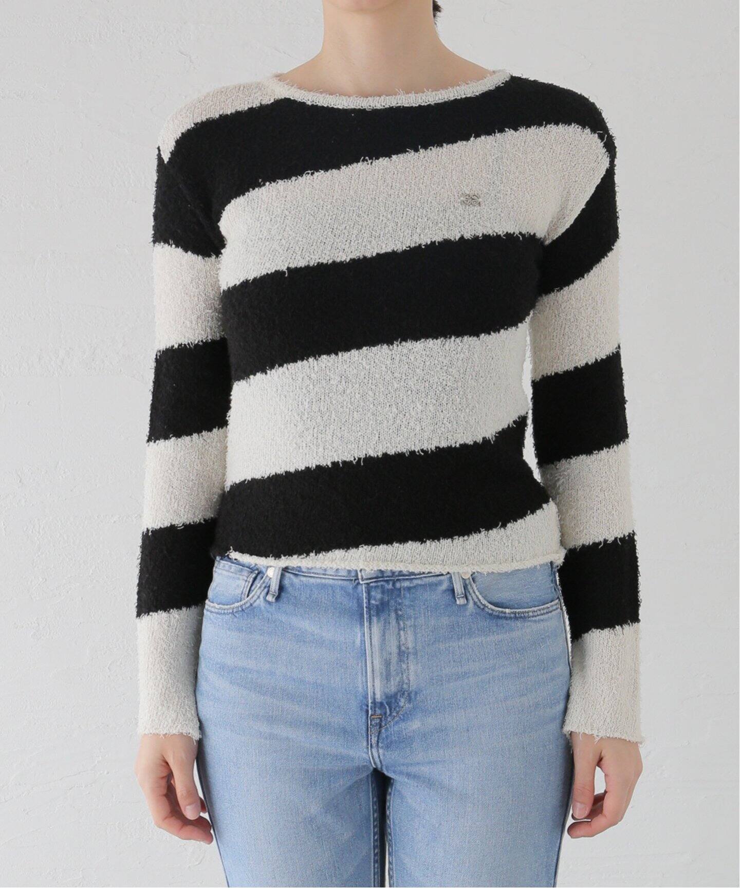 KIJUN/キジュン】 Oblique Knit Pullover（ニット／セーター）｜JOINT  