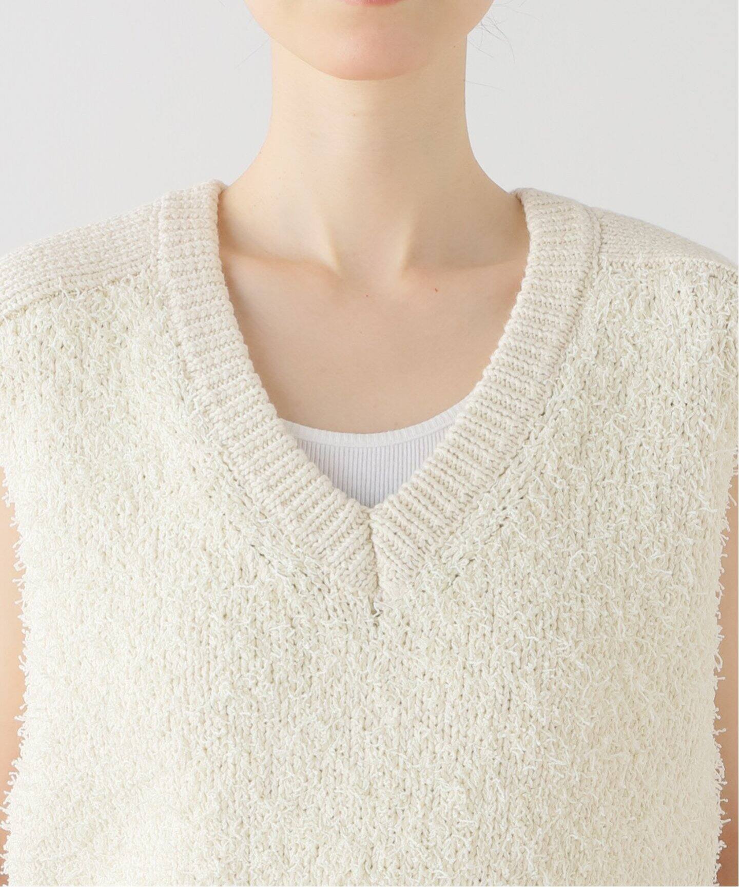 TODAYFUL / トゥデイフル】 Mixyarn Compact Knitvest（ベスト 