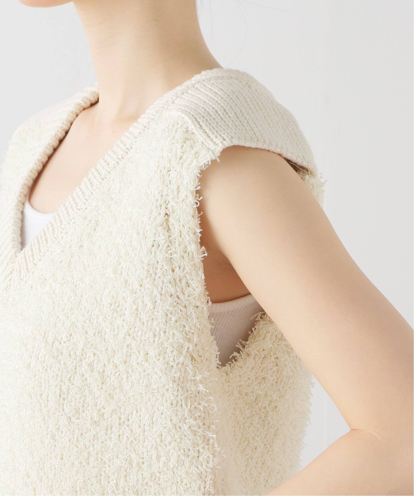 TODAYFUL / トゥデイフル】 Mixyarn Compact Knitvest（ベスト 