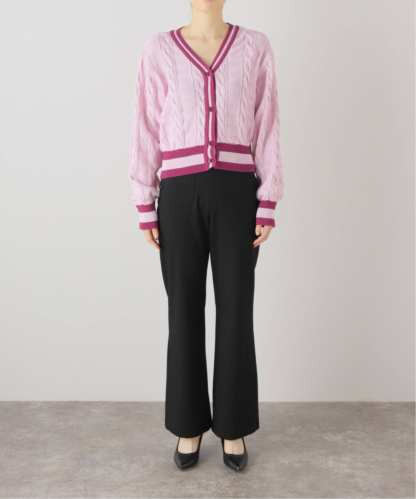 OPEN YY / オープンワイワイ】HEARTCABLE CARDIGAN  