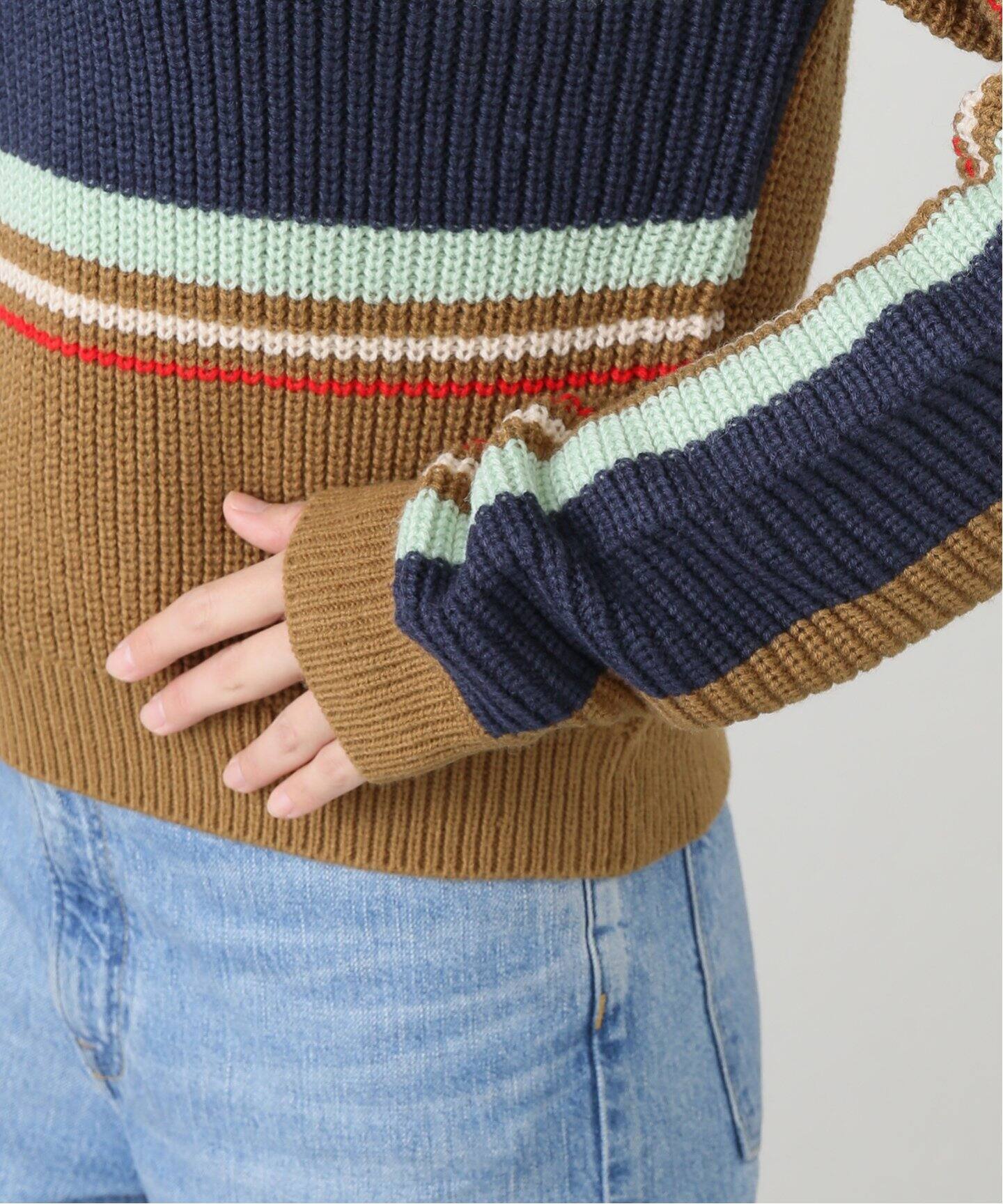 BRIXTON/ブリクストン RACING STRIPE CREW SWEATER（ニット／セーター