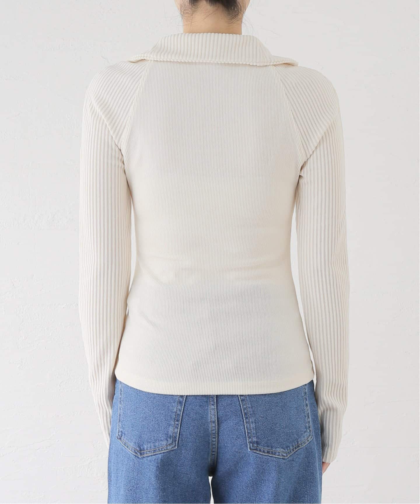 KIJUN/キジュン Corduroy Half Zip-Up Top（ニット／セーター