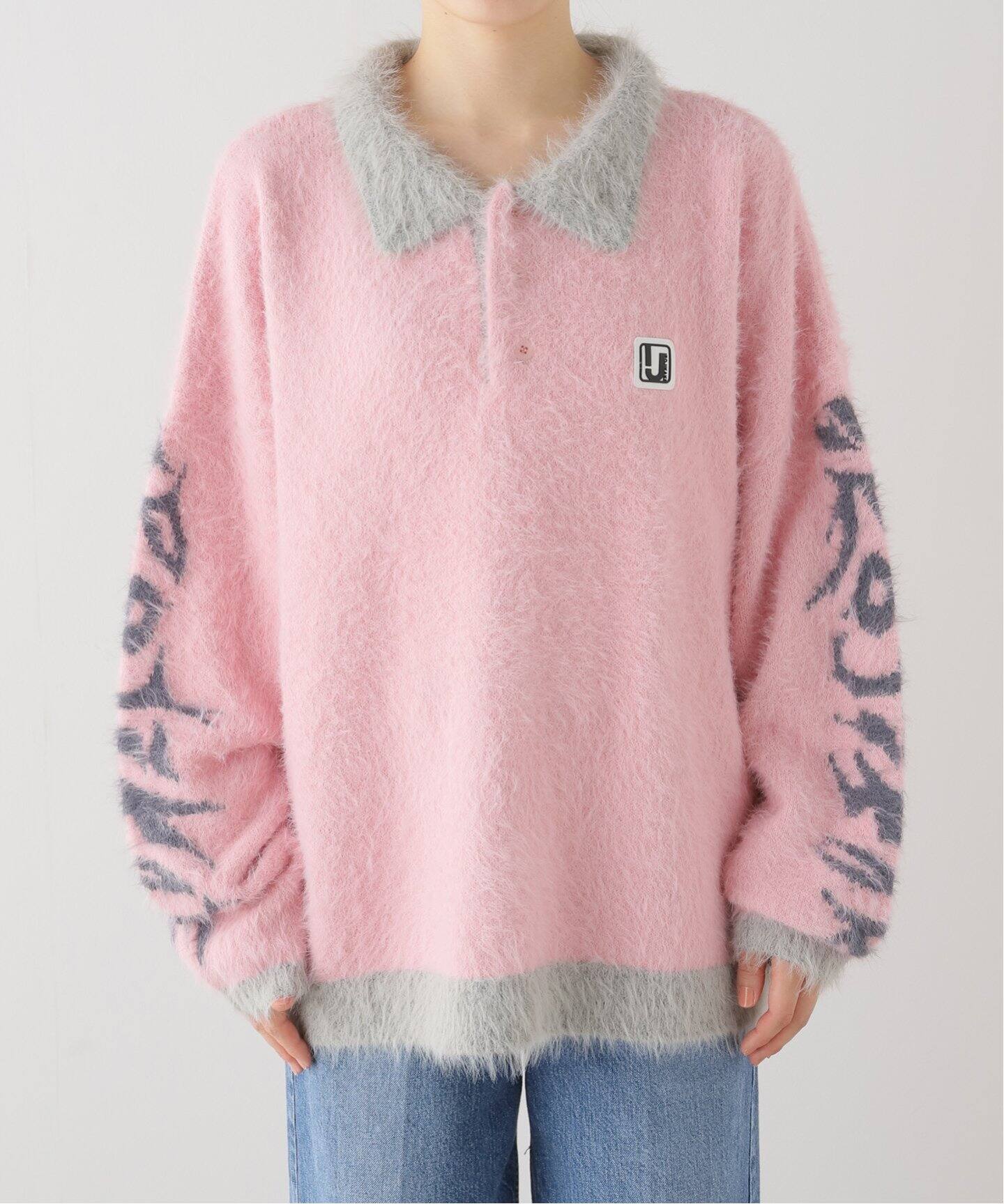 irojikake/イロジカケ FLUFFY RUGBY SHIRT（ニット／セーター）｜JOINT 