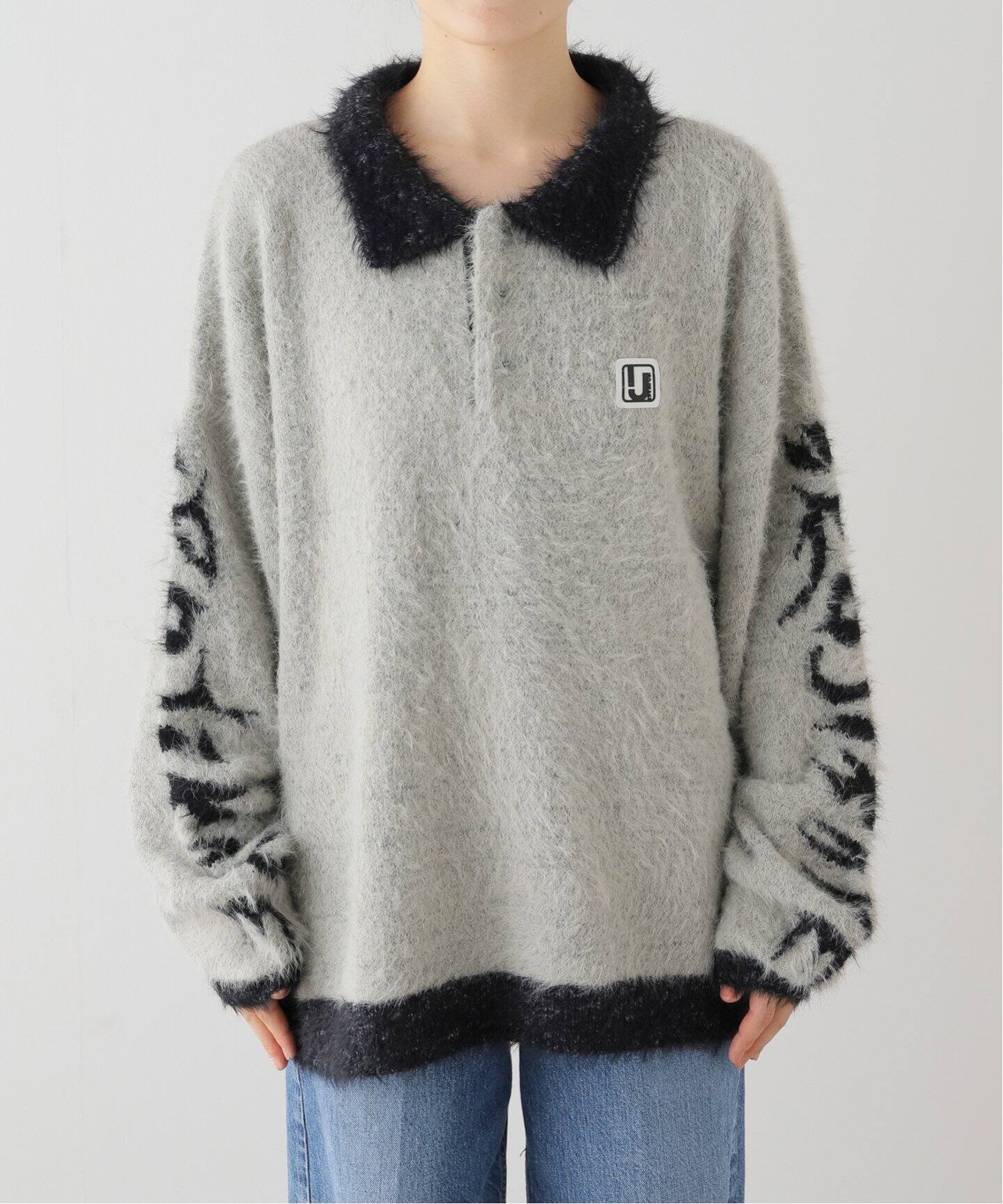 irojikake/イロジカケ FLUFFY RUGBY SHIRT（ニット／セーター）｜JOINT 