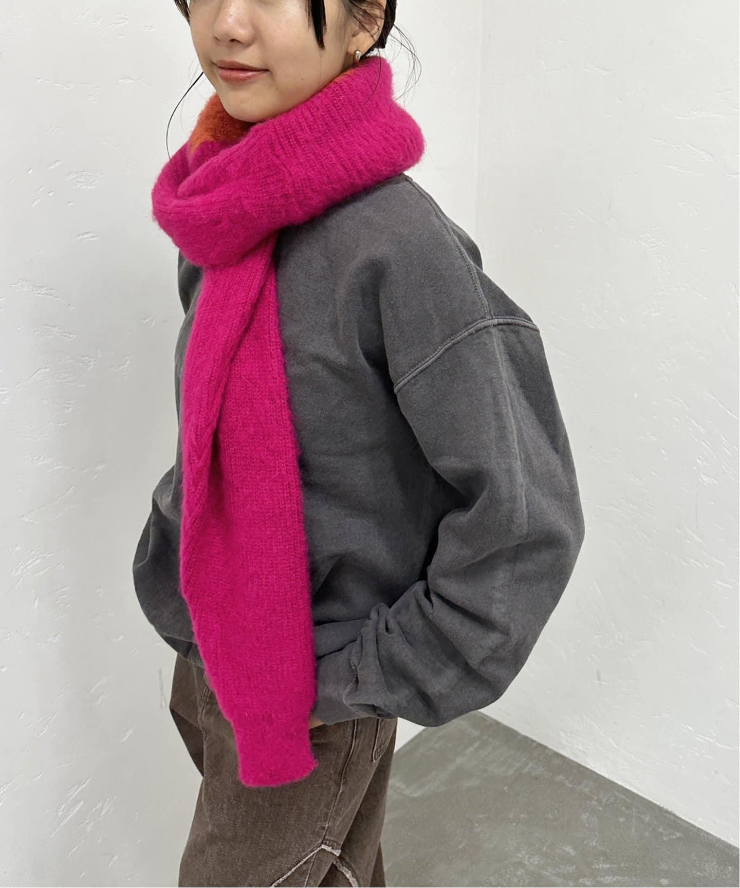 kotohayokozawa/コトハヨコザワ FUZZY SHORT KNIT（ニット