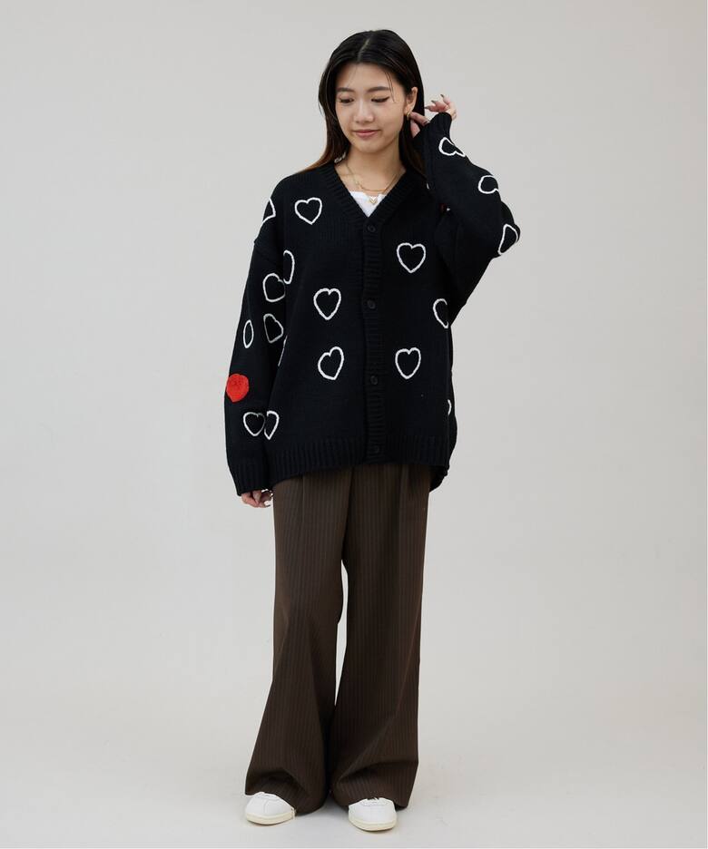 ChahChah /チャーチャー HAPPY HEARTFULL CARDIGAN（ニット／セーター 