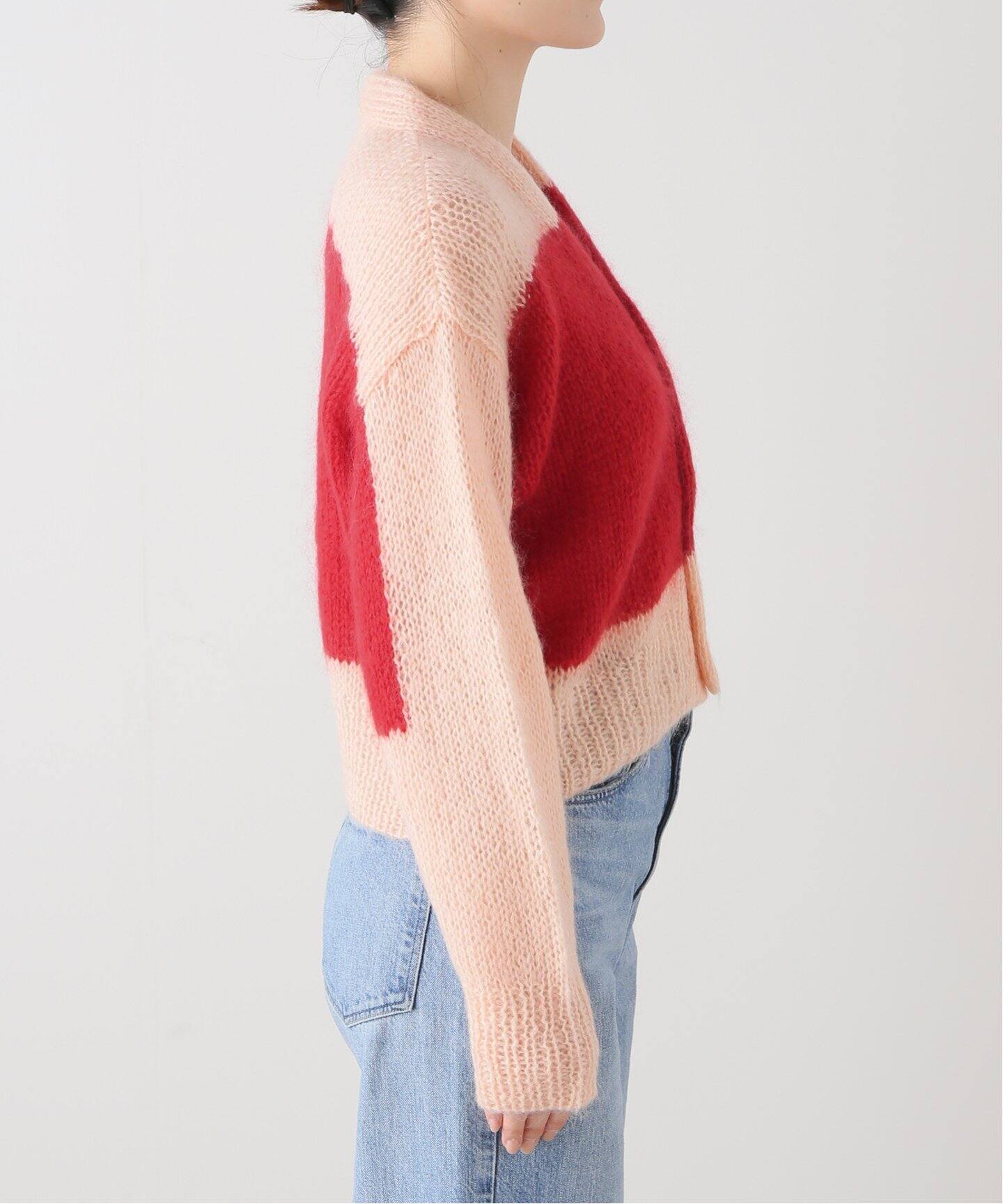 NOMA t.d. / ノーマティーディー ハンドニットモヘア混カーディガン 