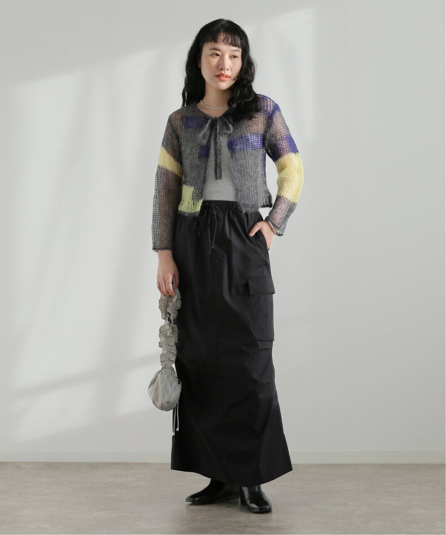 soduk / スドーク patchwork knit cardigan（カーディガン）｜JOINT 