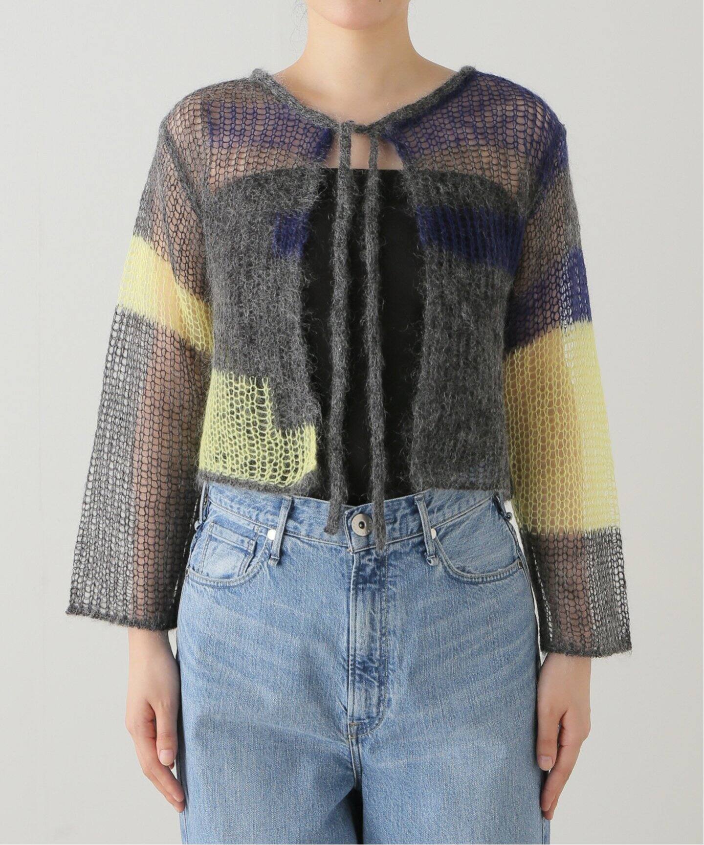 soduk / スドーク patchwork knit cardigan（カーディガン 