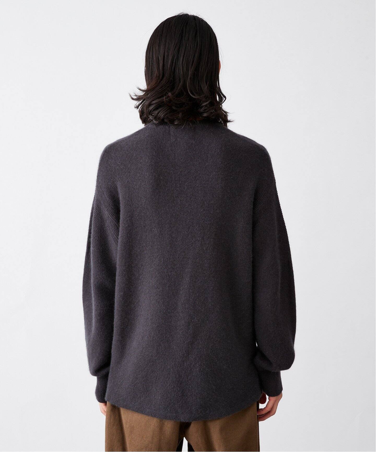 SOFT ANGORA BLEND ガータークルーネックニット（ニット／セーター  